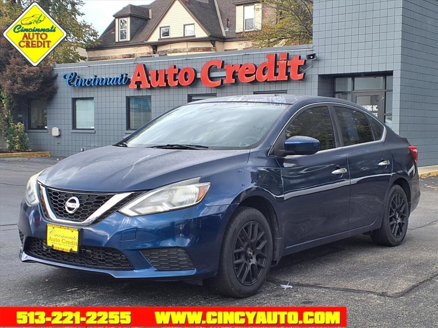 2016 Deep Blue Pearl (ray) Nissan Sentra S (3N1AB7AP8GY) with an 1.8L 1.8L I4 130hp 128ft. lbs. Sequential Multiport Fuel Injection engine, CVT transmission, located at 2813 Gilbert Avenue, Cincinnati, OH, 45206, (513) 221-2255, 39.130219, -84.489189 - Photo#0