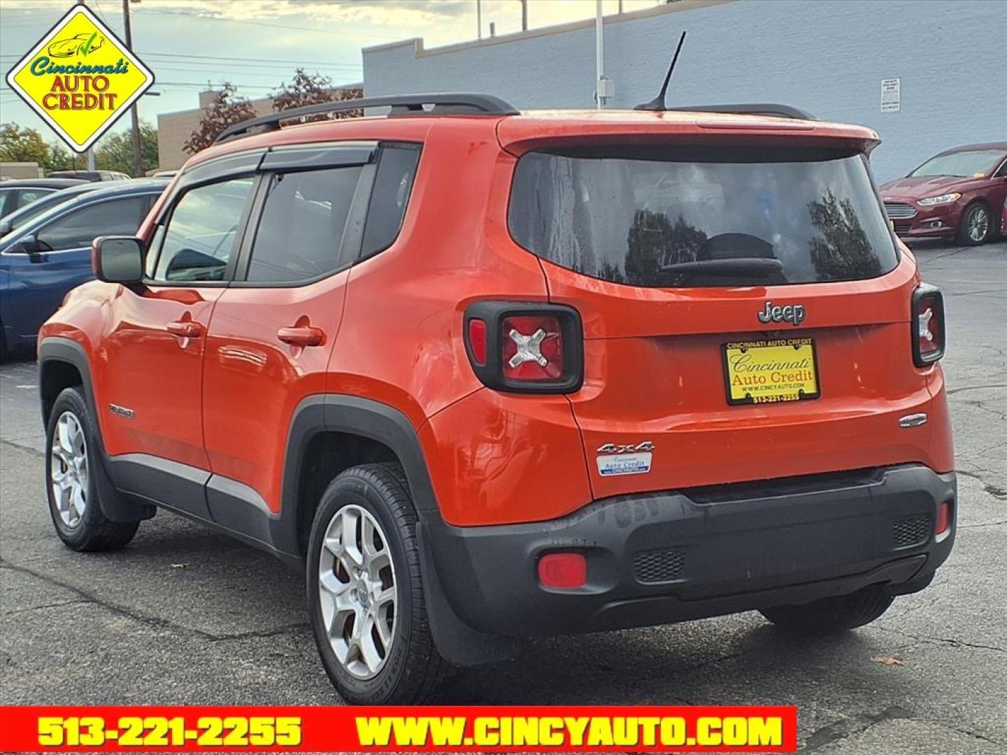 2015 Omaha Orange Jeep Renegade Latitude (ZACCJBBTXFP) with an 2.4L 2.4L I4 180hp 175ft. lbs. Fuel Injected engine, 9-Speed Shiftable Automatic transmission, located at 2813 Gilbert Avenue, Cincinnati, OH, 45206, (513) 221-2255, 39.130219, -84.489189 - Photo#2