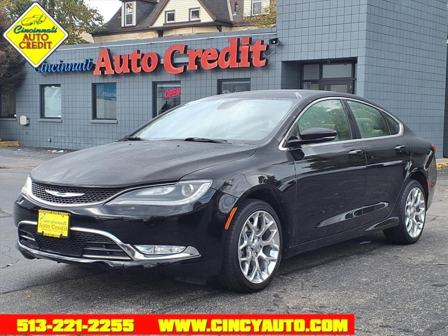 2015 Black Clear Coat Px8 Chrysler 200 C (1C3CCCEG8FN) with an 3.6L 3.6L V6 295hp 262ft. lbs. Sequential Multiport Fuel Injection engine, 9-Speed Shiftable Automatic transmission, located at 2813 Gilbert Avenue, Cincinnati, OH, 45206, (513) 221-2255, 39.130219, -84.489189 - Photo#0