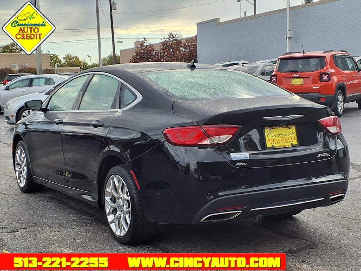 2015 Black Clear Coat Px8 Chrysler 200 C (1C3CCCEG8FN) with an 3.6L 3.6L V6 295hp 262ft. lbs. Sequential Multiport Fuel Injection engine, 9-Speed Shiftable Automatic transmission, located at 2813 Gilbert Avenue, Cincinnati, OH, 45206, (513) 221-2255, 39.130219, -84.489189 - Photo#2
