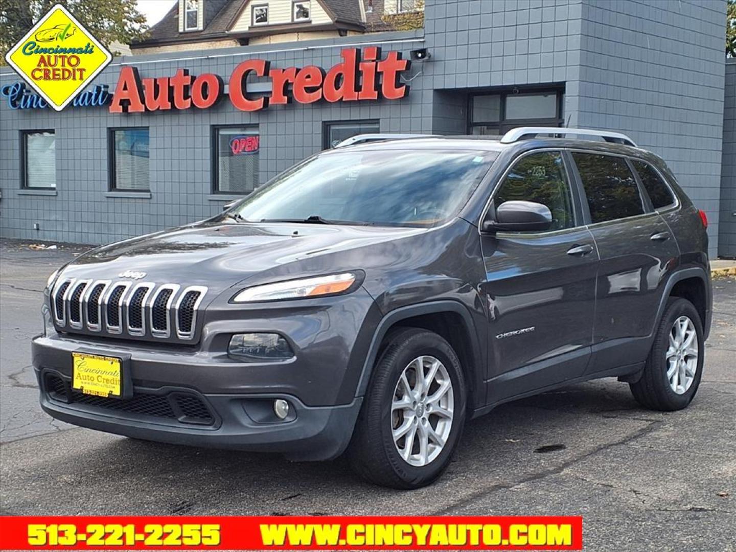 2015 Granite Crystal Metallic Clear Coat Jeep Cherokee Latitude (1C4PJLCB9FW) with an 2.4L 2.4L I4 180hp 171ft. lbs. Sequential Multiport Fuel Injection engine, 9-Speed Shiftable Automatic transmission, located at 2813 Gilbert Avenue, Cincinnati, OH, 45206, (513) 221-2255, 39.130219, -84.489189 - Photo#0