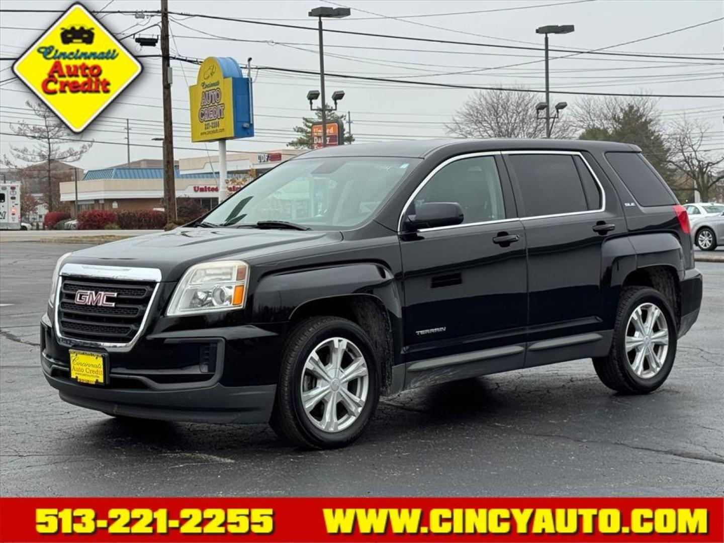 2017 Onyx Black Gba GMC Terrain SLE-1 (2GKALMEK0H6) with an 2.4L Ecotec 2.4L I4 182hp 172ft. lbs. Direct Injection engine, 6-Speed Shiftable Automatic transmission, located at 5489 Dixie Highway, Fairfield, OH, 45014, (513) 221-2255, 39.333084, -84.523834 - Photo#0
