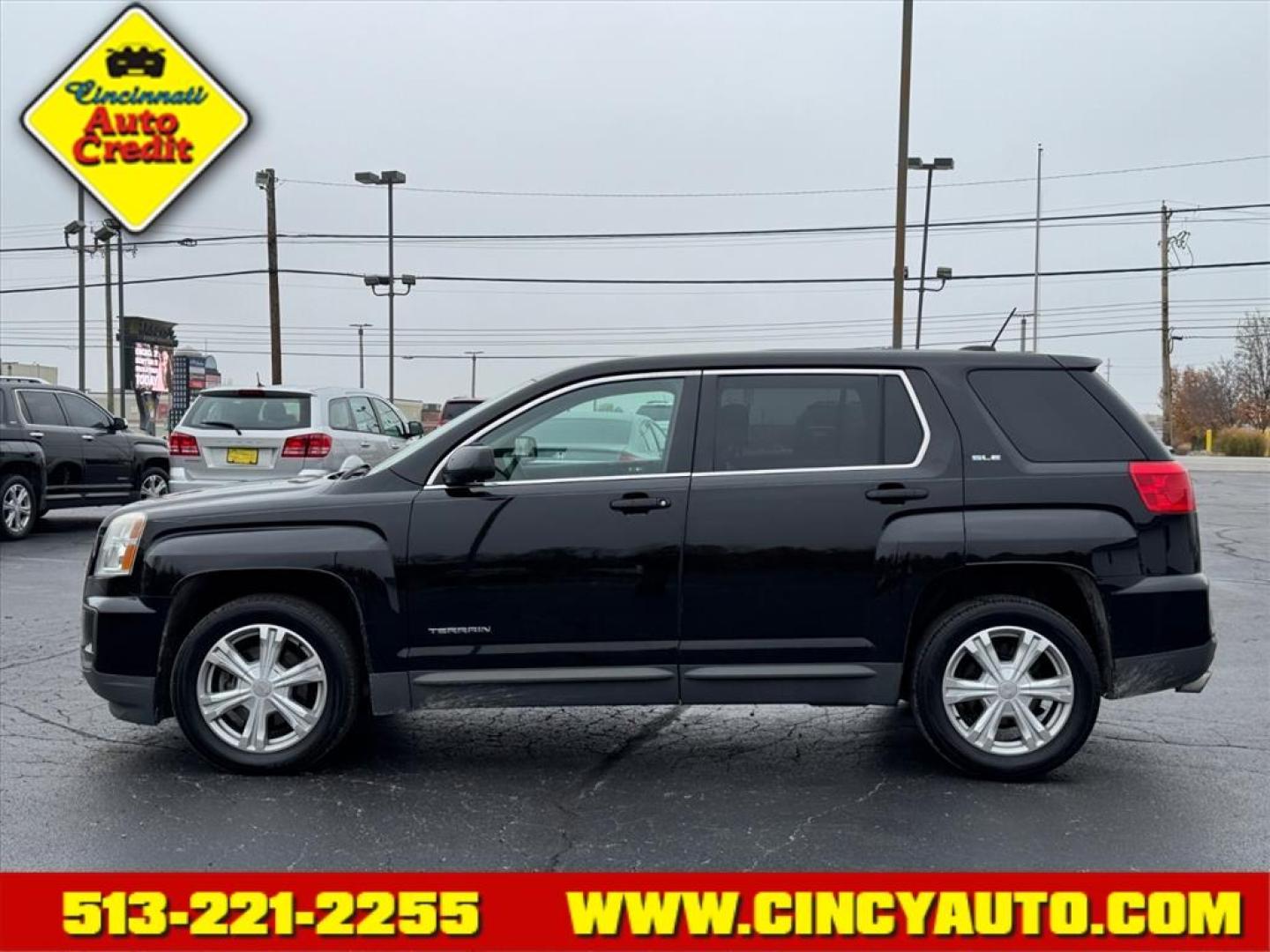 2017 Onyx Black Gba GMC Terrain SLE-1 (2GKALMEK0H6) with an 2.4L Ecotec 2.4L I4 182hp 172ft. lbs. Direct Injection engine, 6-Speed Shiftable Automatic transmission, located at 5489 Dixie Highway, Fairfield, OH, 45014, (513) 221-2255, 39.333084, -84.523834 - Photo#1