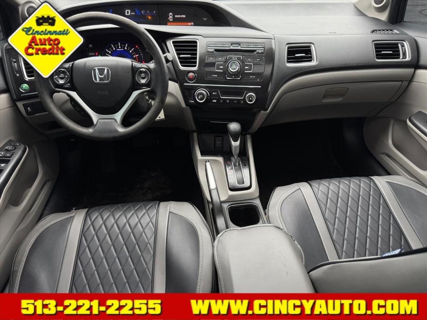 2013 Polished Metal Metallic Gy Honda Civic EX (19XFB2F89DE) with an 1.8L 1.8L I4 140hp 128ft. lbs. Fuel Injected engine, 5-Speed Automatic transmission, located at 5489 Dixie Highway, Fairfield, OH, 45014, (513) 221-2255, 39.333084, -84.523834 - Photo#3