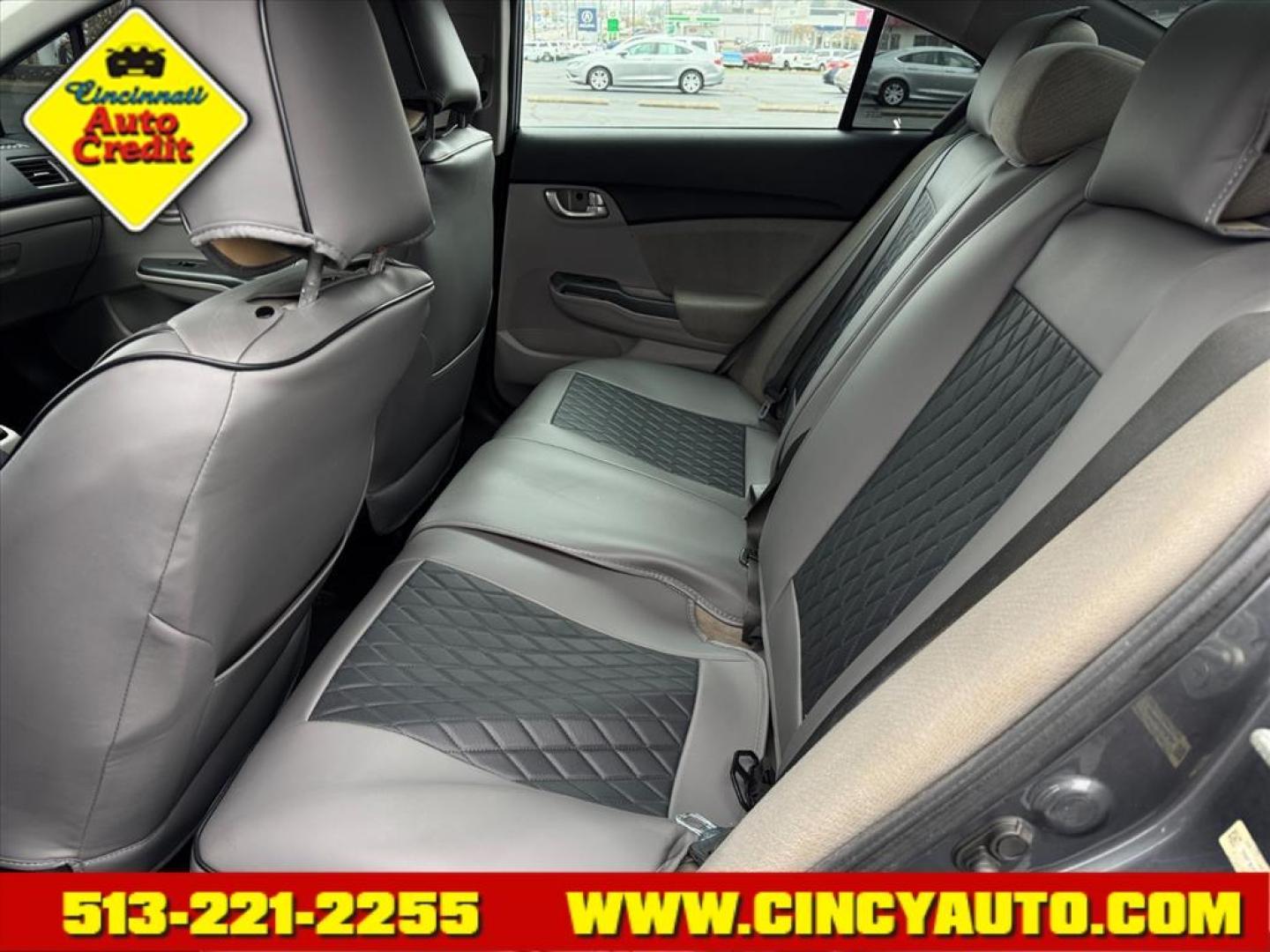 2013 Polished Metal Metallic Gy Honda Civic EX (19XFB2F89DE) with an 1.8L 1.8L I4 140hp 128ft. lbs. Fuel Injected engine, 5-Speed Automatic transmission, located at 5489 Dixie Highway, Fairfield, OH, 45014, (513) 221-2255, 39.333084, -84.523834 - Photo#4