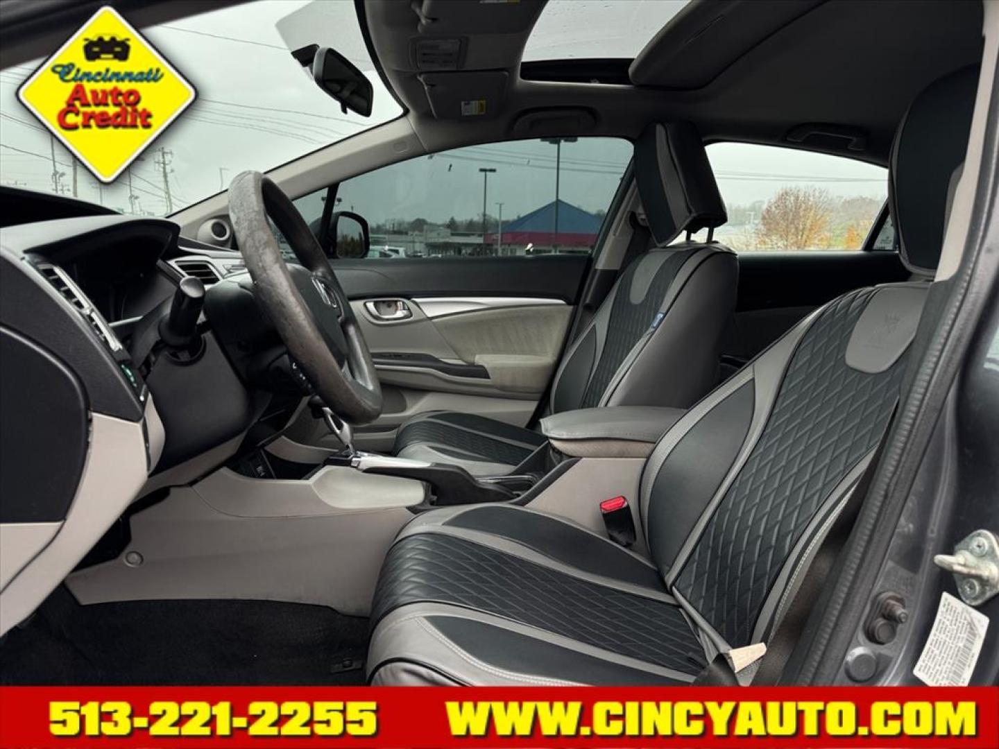 2013 Polished Metal Metallic Gy Honda Civic EX (19XFB2F89DE) with an 1.8L 1.8L I4 140hp 128ft. lbs. Fuel Injected engine, 5-Speed Automatic transmission, located at 5489 Dixie Highway, Fairfield, OH, 45014, (513) 221-2255, 39.333084, -84.523834 - Photo#5