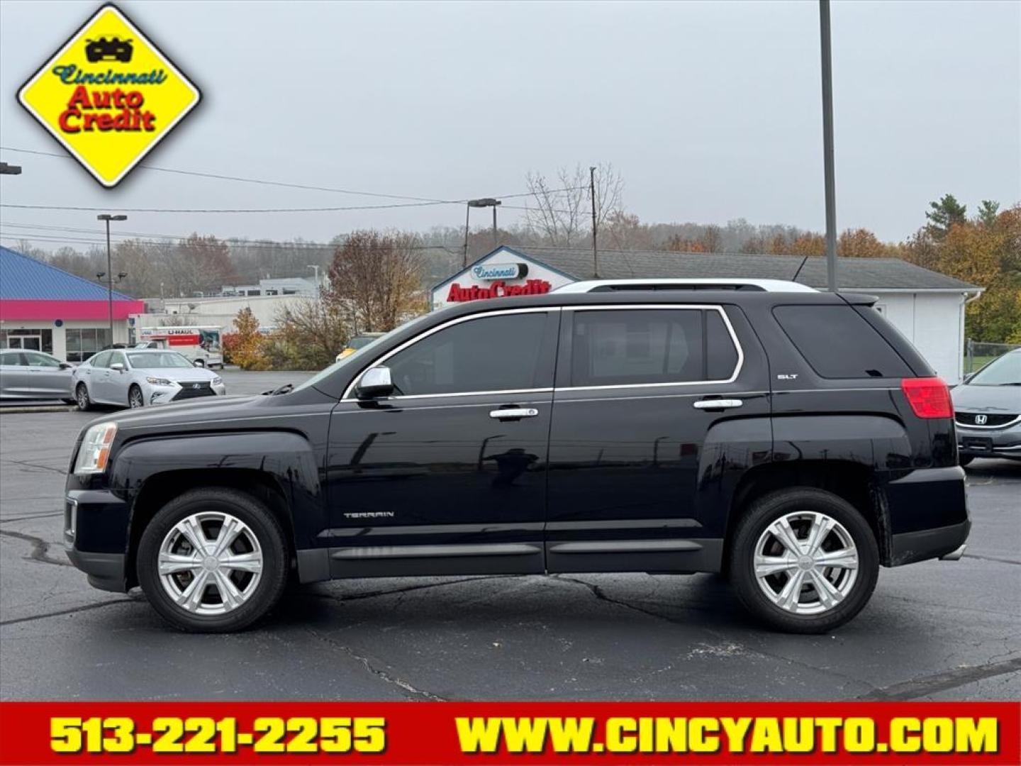 2016 Onyx Black Gba GMC Terrain SLT (2GKALPEK7G6) with an 2.4L Ecotec 2.4L I4 182hp 172ft. lbs. Direct Injection engine, 6-Speed Shiftable Automatic transmission, located at 5489 Dixie Highway, Fairfield, OH, 45014, (513) 221-2255, 39.333084, -84.523834 - Photo#1