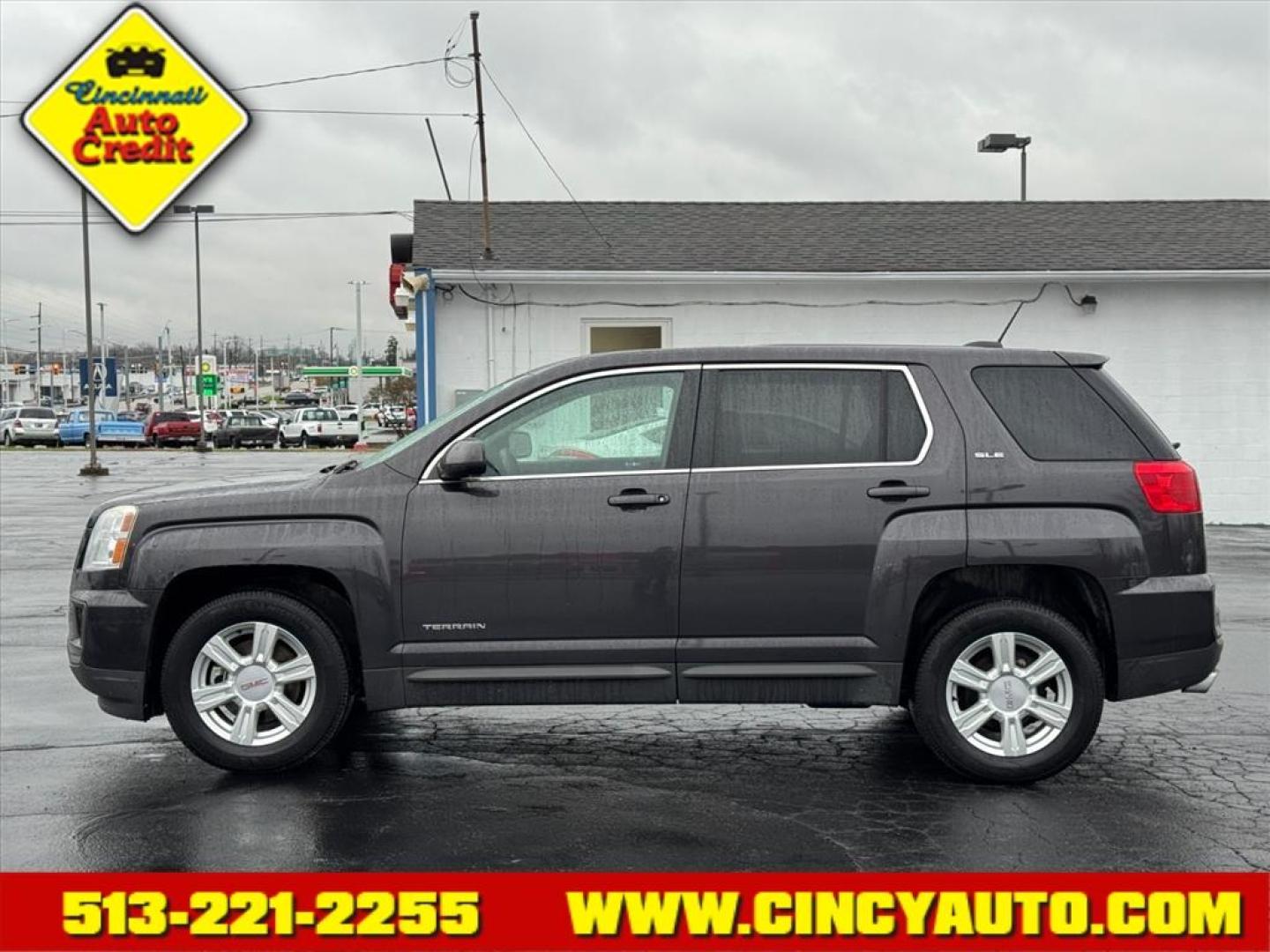 2016 Iridium Metallic Gxg GMC Terrain SLE-1 (2GKFLSEKXG6) with an 2.4L Ecotec 2.4L I4 182hp 172ft. lbs. Direct Injection engine, 6-Speed Shiftable Automatic transmission, located at 5489 Dixie Highway, Fairfield, OH, 45014, (513) 221-2255, 39.333084, -84.523834 - Photo#1