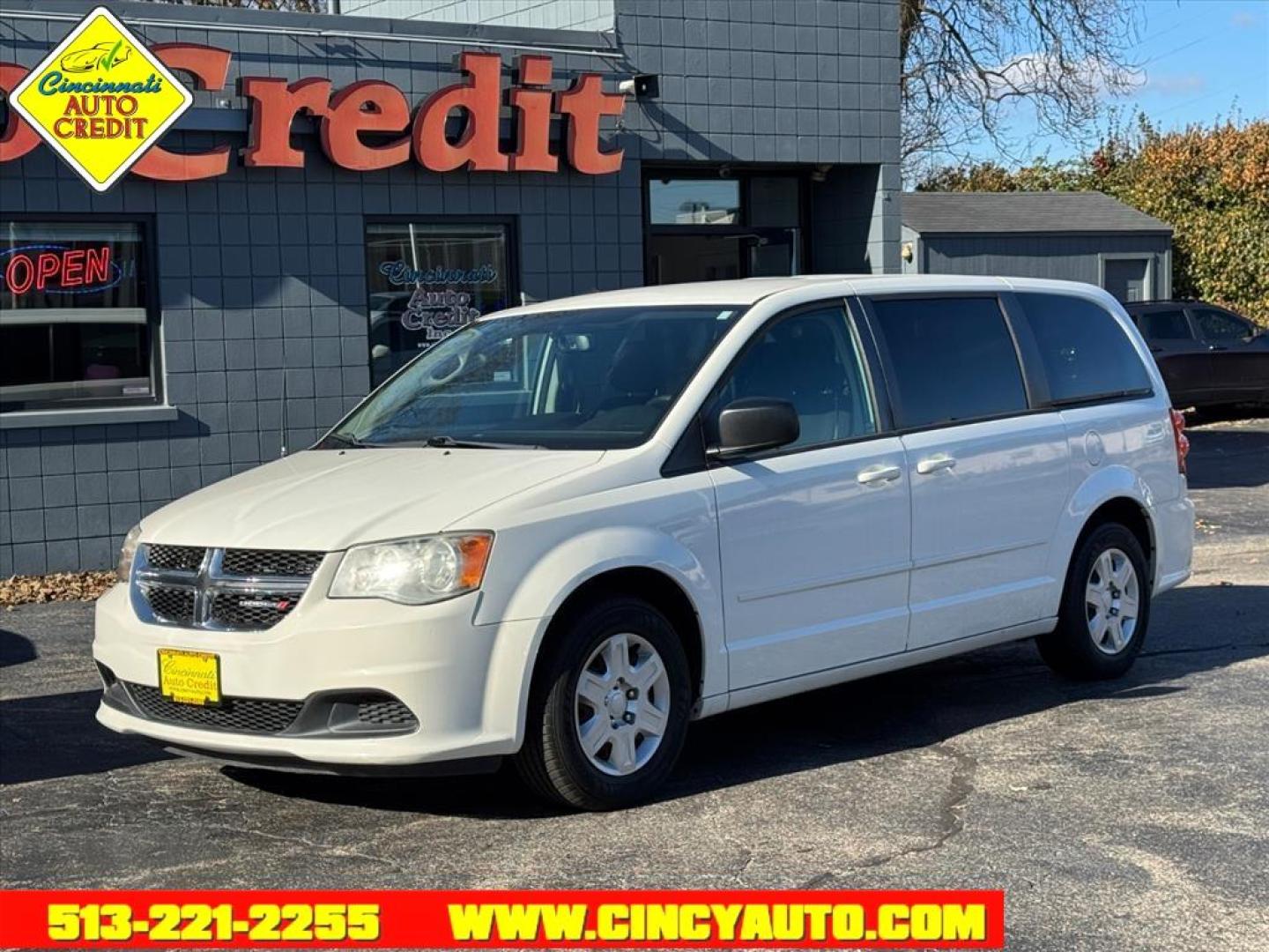 2012 Stone White Clear Coat Dodge Grand Caravan SE (2C4RDGBG5CR) with an 3.6L Pentastar 3.6L Flex Fuel V6 283hp 260ft. lbs. Sequential Multiport Fuel Injection engine, 6-Speed Shiftable Automatic transmission, located at 2813 Gilbert Avenue, Cincinnati, OH, 45206, (513) 221-2255, 39.130219, -84.489189 - Photo#0