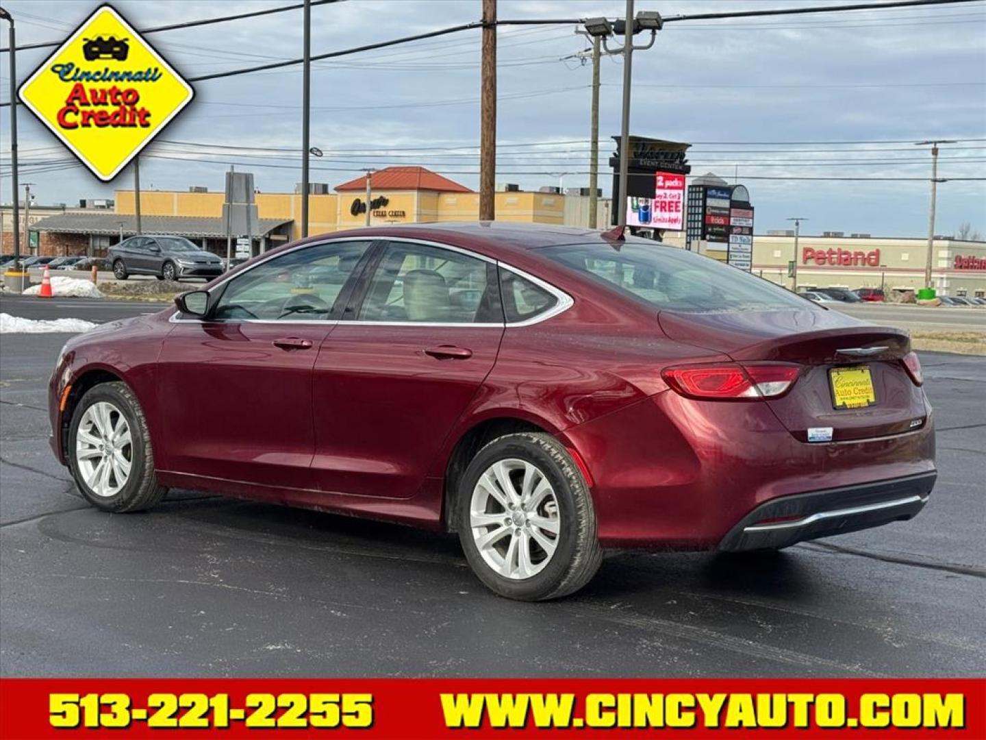 2015 Velvet Red Pearl Coat Prv Chrysler 200 Limited (1C3CCCAB4FN) with an 2.4L 2.4L I4 184hp 173ft. lbs. Sequential Multiport Fuel Injection engine, 9-Speed Shiftable Automatic transmission, located at 5489 Dixie Highway, Fairfield, OH, 45014, (513) 221-2255, 39.333084, -84.523834 - Photo#2