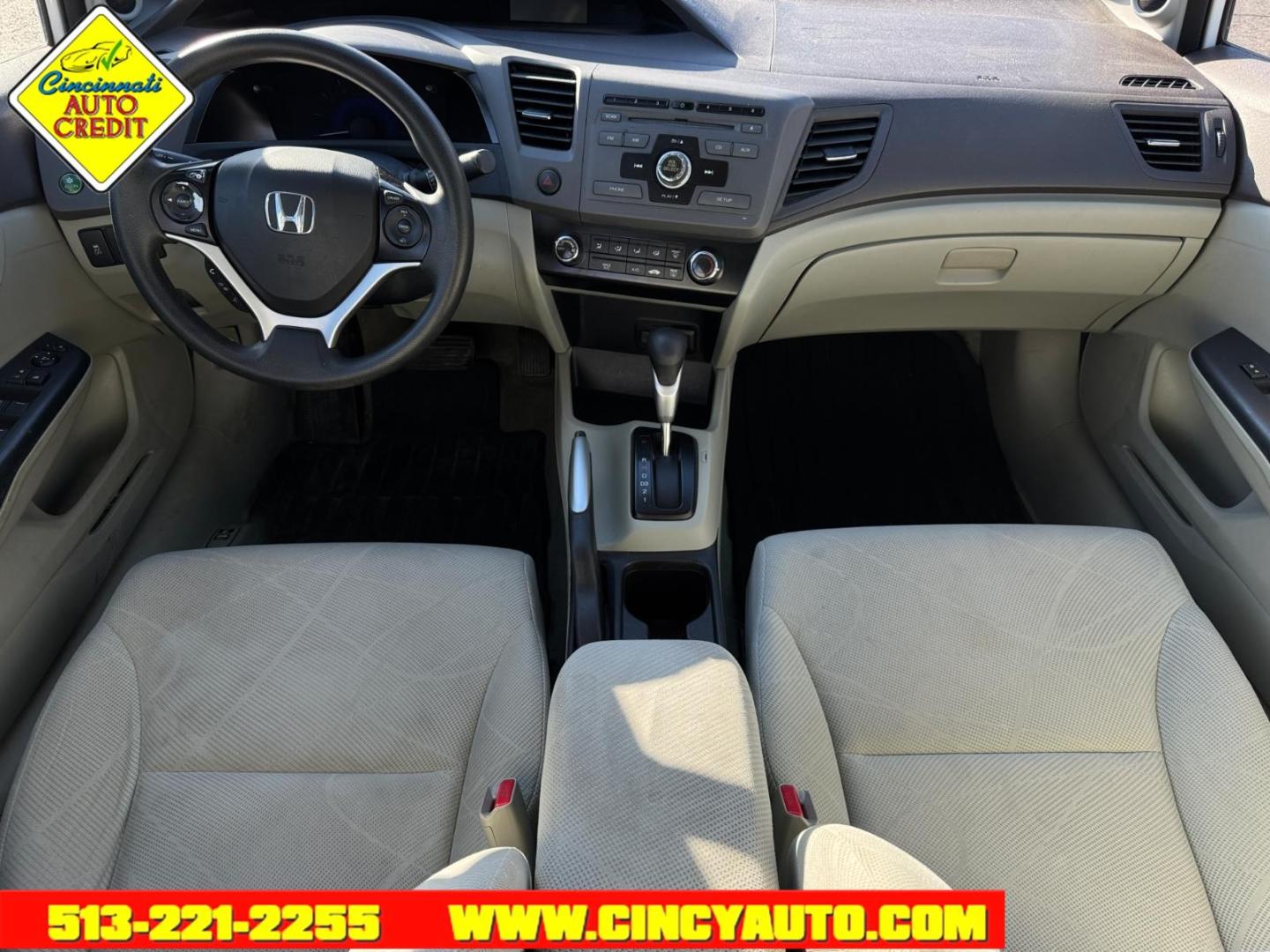 2012 Taffeta White Honda Civic EX (19XFB2F8XCE) with an 1.8L 1.8L I4 140hp 128ft. lbs. Fuel Injected engine, 5-Speed Automatic transmission, located at 2813 Gilbert Avenue, Cincinnati, OH, 45206, (513) 221-2255, 39.130219, -84.489189 - Photo#3