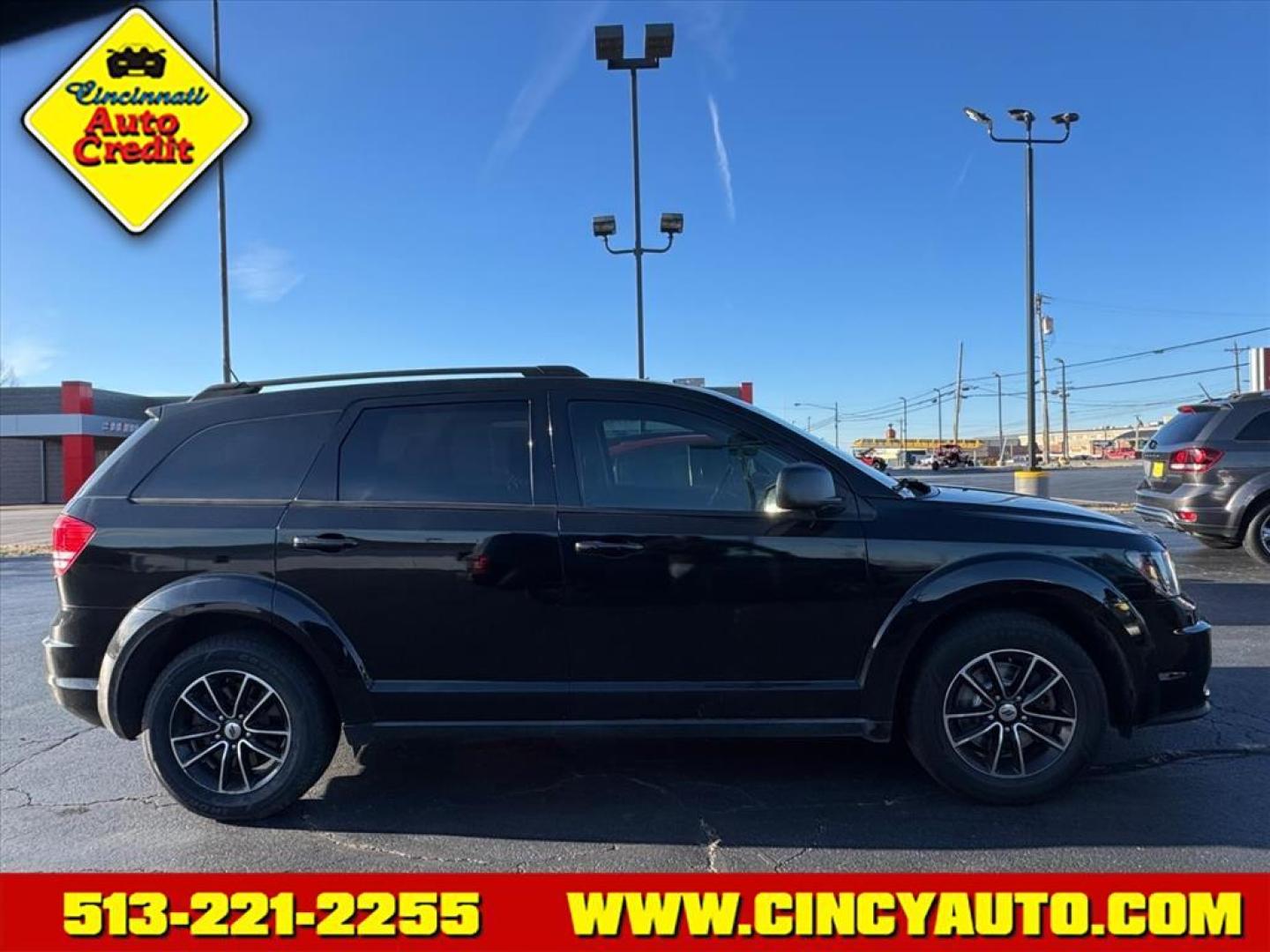 2018 Pitch Black Clear Coat Dodge Journey SE (3C4PDCAB0JT) with an 2.4L 2.4L I4 173hp 166ft. lbs. Sequential Multiport Fuel Injection engine, 4-Speed Shiftable Automatic transmission, located at 5489 Dixie Highway, Fairfield, OH, 45014, (513) 221-2255, 39.333084, -84.523834 - Photo#1