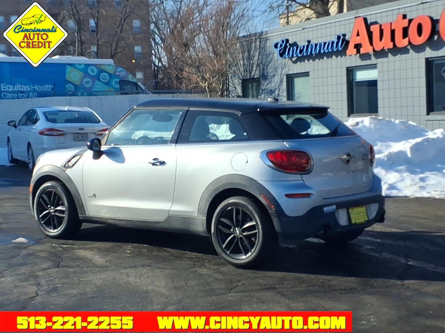 2014 Crystal Silver Metallic MINI Paceman Cooper S ALL4 (WMWSS7C59EW) with an 1.6L 1.6L Turbo I4 181hp 177ft. lbs. Direct Injection engine, 6-Speed Shiftable Automatic transmission, located at 2813 Gilbert Avenue, Cincinnati, OH, 45206, (513) 221-2255, 39.130219, -84.489189 - Photo#2