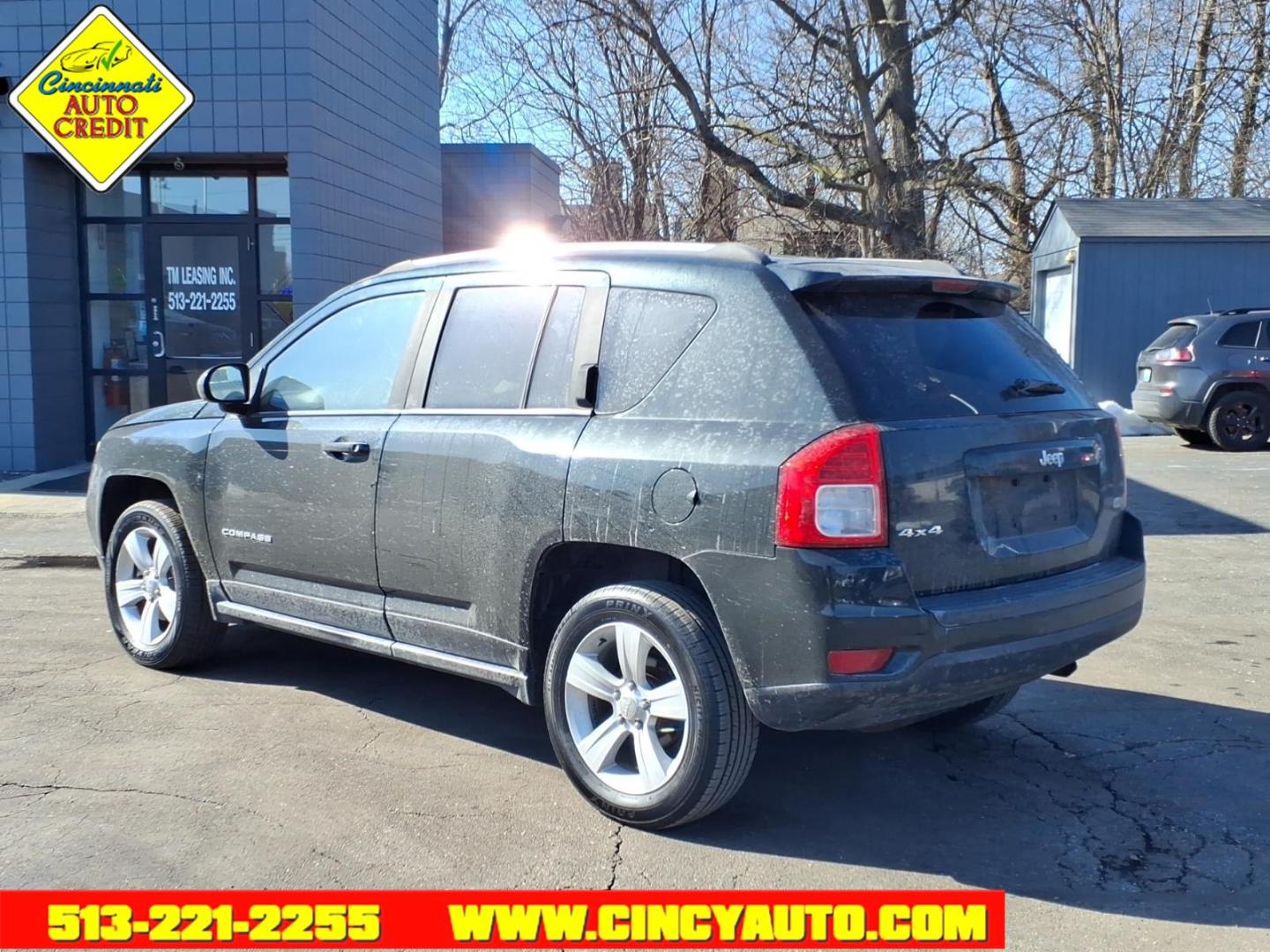 2013 Black Clear Coat Jeep Compass Latitude (1C4NJDEB1DD) with an 2.4L 2.4L I4 172hp 165ft. lbs. Sequential Multiport Fuel Injection engine, CVT transmission, located at 2813 Gilbert Avenue, Cincinnati, OH, 45206, (513) 221-2255, 39.130219, -84.489189 - Photo#2