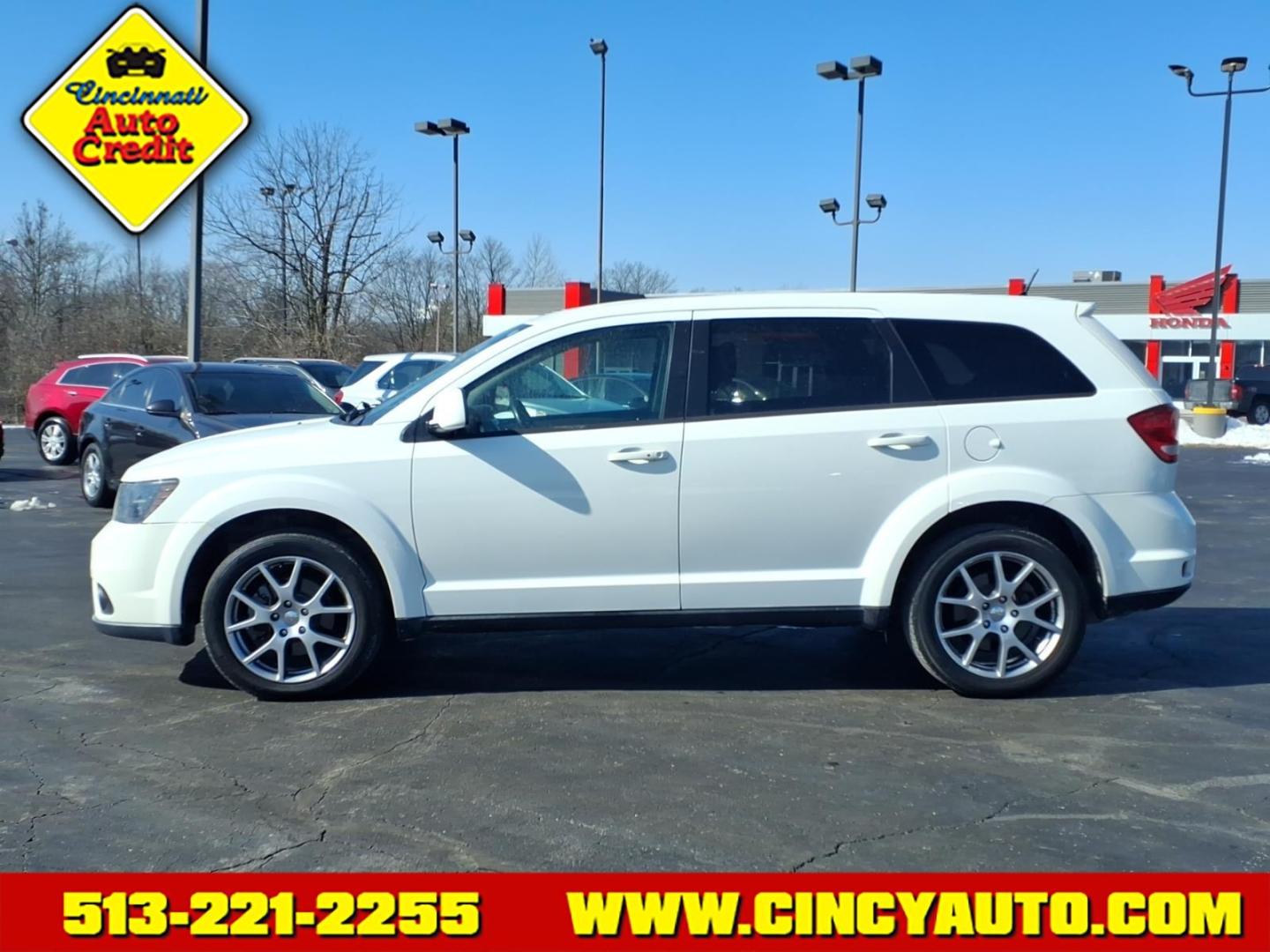 2015 White Dodge Journey R/T (3C4PDDEG5FT) with an 3.6L Pentastar 3.6L Flex Fuel V6 283hp 260ft. lbs. Sequential Multiport Fuel Injection engine, 6-Speed Shiftable Automatic transmission, located at 5489 Dixie Highway, Fairfield, OH, 45014, (513) 221-2255, 39.333084, -84.523834 - Photo#1