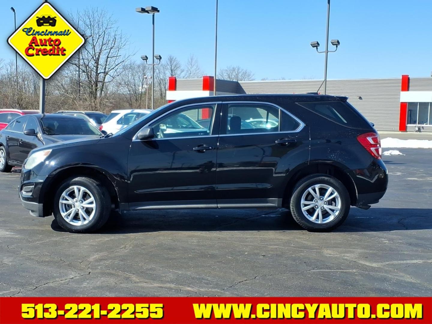 2017 Black Chevrolet Equinox LS (2GNFLEEK0H6) with an 2.4L Ecotec 2.4L I4 182hp 172ft. lbs. Direct Injection engine, 6-Speed Shiftable Automatic transmission, located at 5489 Dixie Highway, Fairfield, OH, 45014, (513) 221-2255, 39.333084, -84.523834 - Photo#1