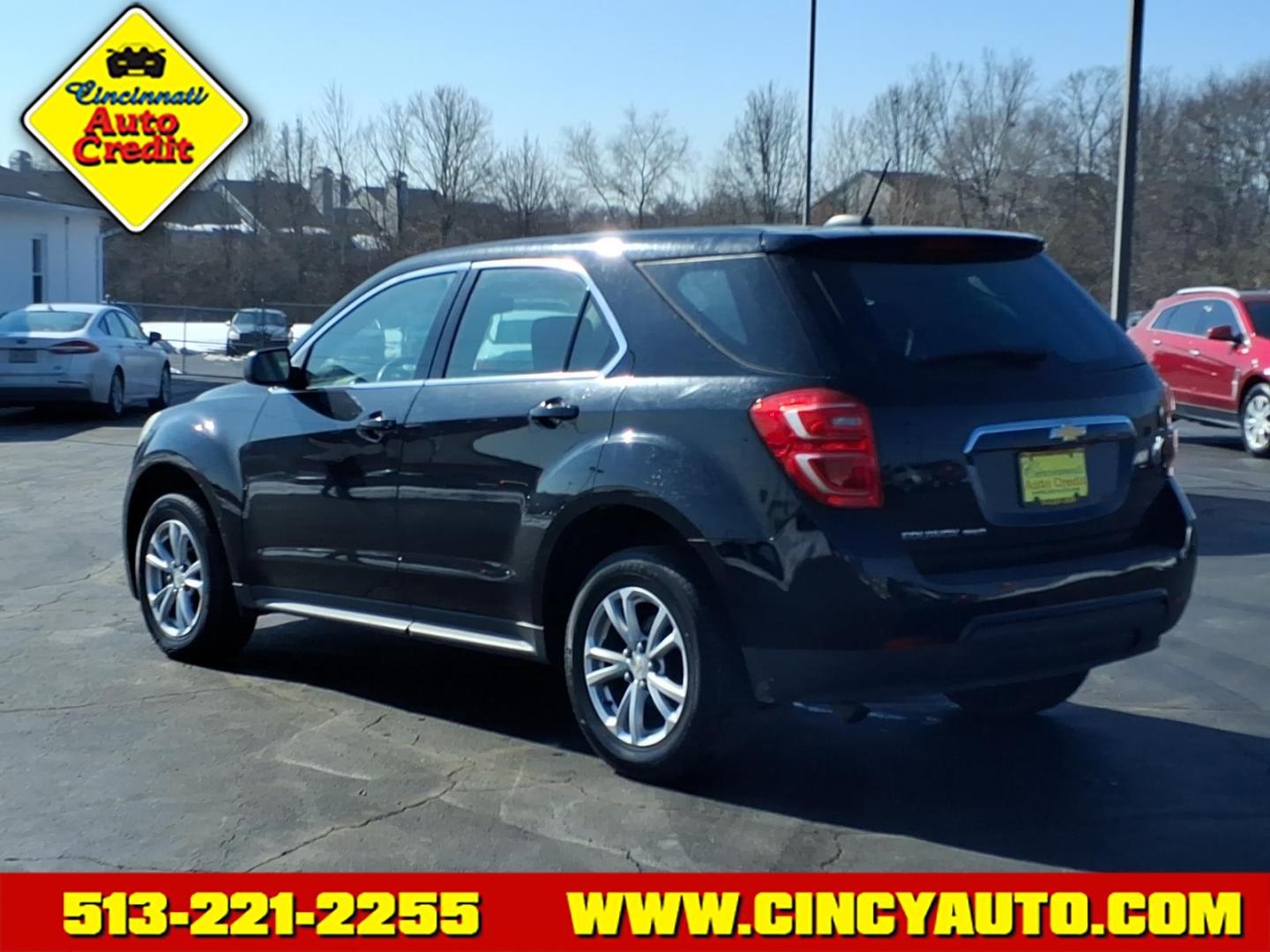 2017 Black Chevrolet Equinox LS (2GNFLEEK0H6) with an 2.4L Ecotec 2.4L I4 182hp 172ft. lbs. Direct Injection engine, 6-Speed Shiftable Automatic transmission, located at 5489 Dixie Highway, Fairfield, OH, 45014, (513) 221-2255, 39.333084, -84.523834 - Photo#2