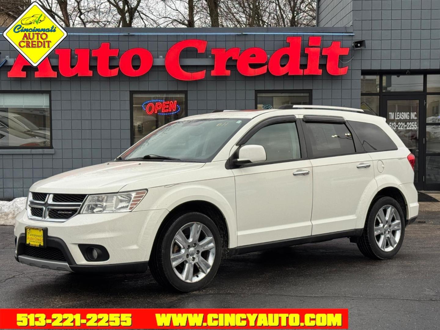 2012 Pearl White Tri-Coat Dodge Journey Crew (3C4PDDDG0CT) with an 3.6L Pentastar 3.6L V6 283hp 260ft. lbs. Sequential Multiport Fuel Injection engine, 6-Speed Shiftable Automatic transmission, located at 2813 Gilbert Avenue, Cincinnati, OH, 45206, (513) 221-2255, 39.130219, -84.489189 - Photo#0