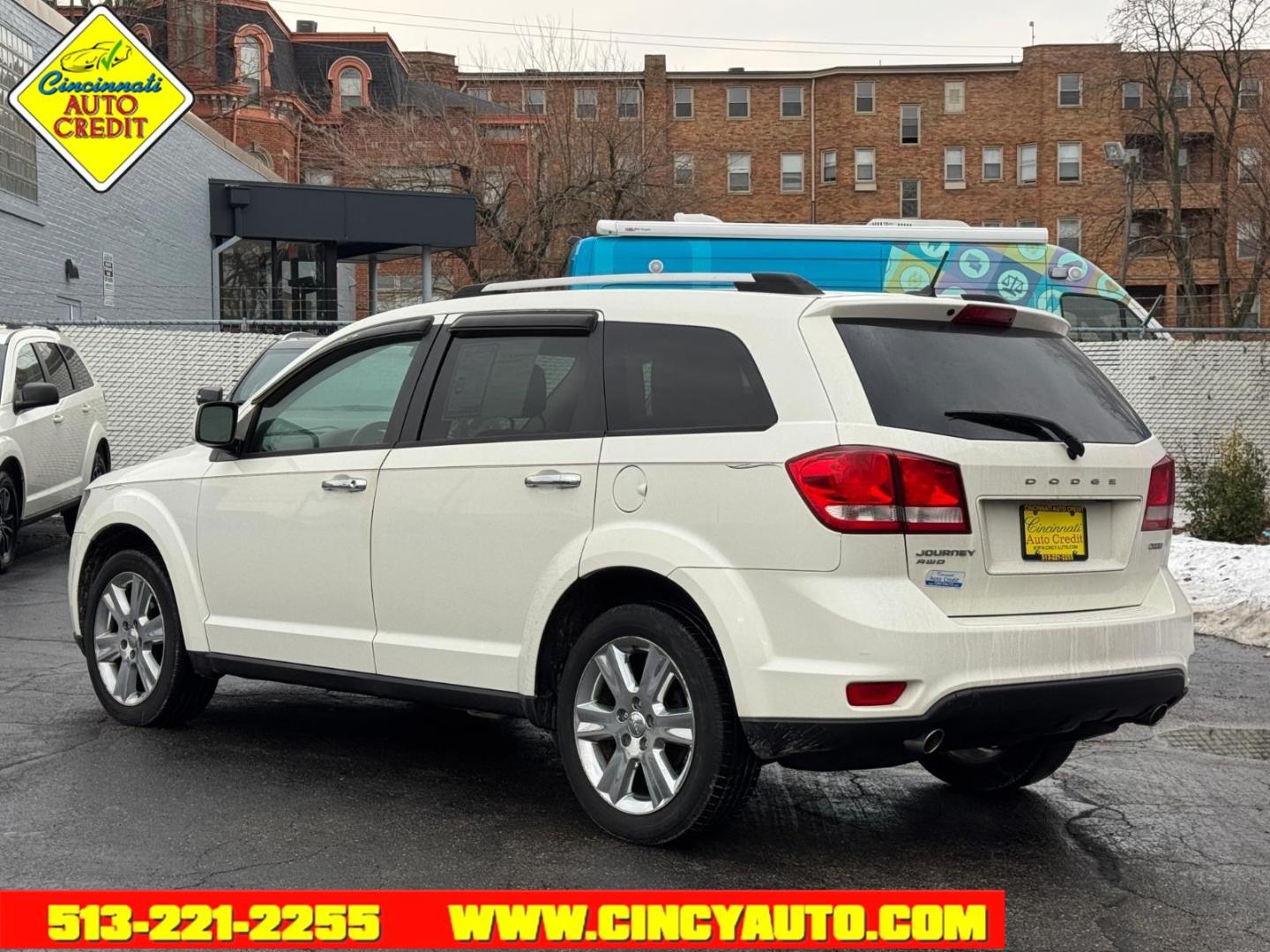 2012 Pearl White Tri-Coat Dodge Journey Crew (3C4PDDDG0CT) with an 3.6L Pentastar 3.6L V6 283hp 260ft. lbs. Sequential Multiport Fuel Injection engine, 6-Speed Shiftable Automatic transmission, located at 2813 Gilbert Avenue, Cincinnati, OH, 45206, (513) 221-2255, 39.130219, -84.489189 - Photo#2