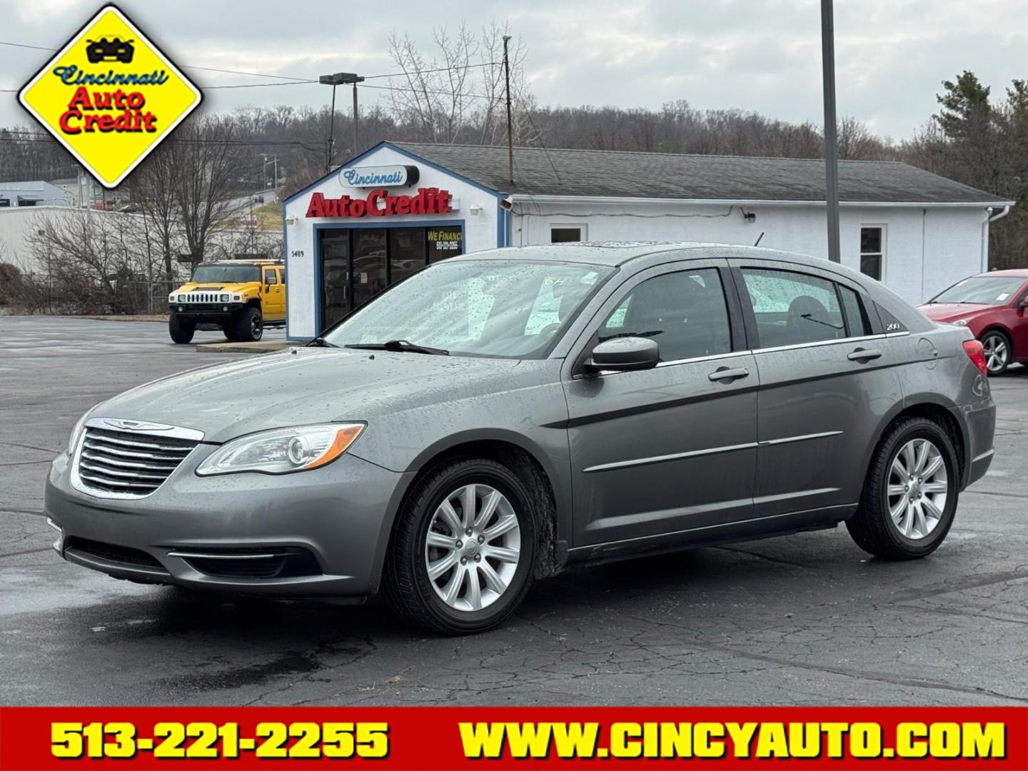 2013 Tungsten Metallic Clear Coat Chrysler 200 Touring (1C3CCBBG4DN) with an 3.6L Pentastar 3.6L Flex Fuel V6 283hp 260ft. lbs. Sequential Multiport Fuel Injection engine, 6-Speed Shiftable Automatic transmission, located at 5489 Dixie Highway, Fairfield, OH, 45014, (513) 221-2255, 39.333084, -84.523834 - Photo#0