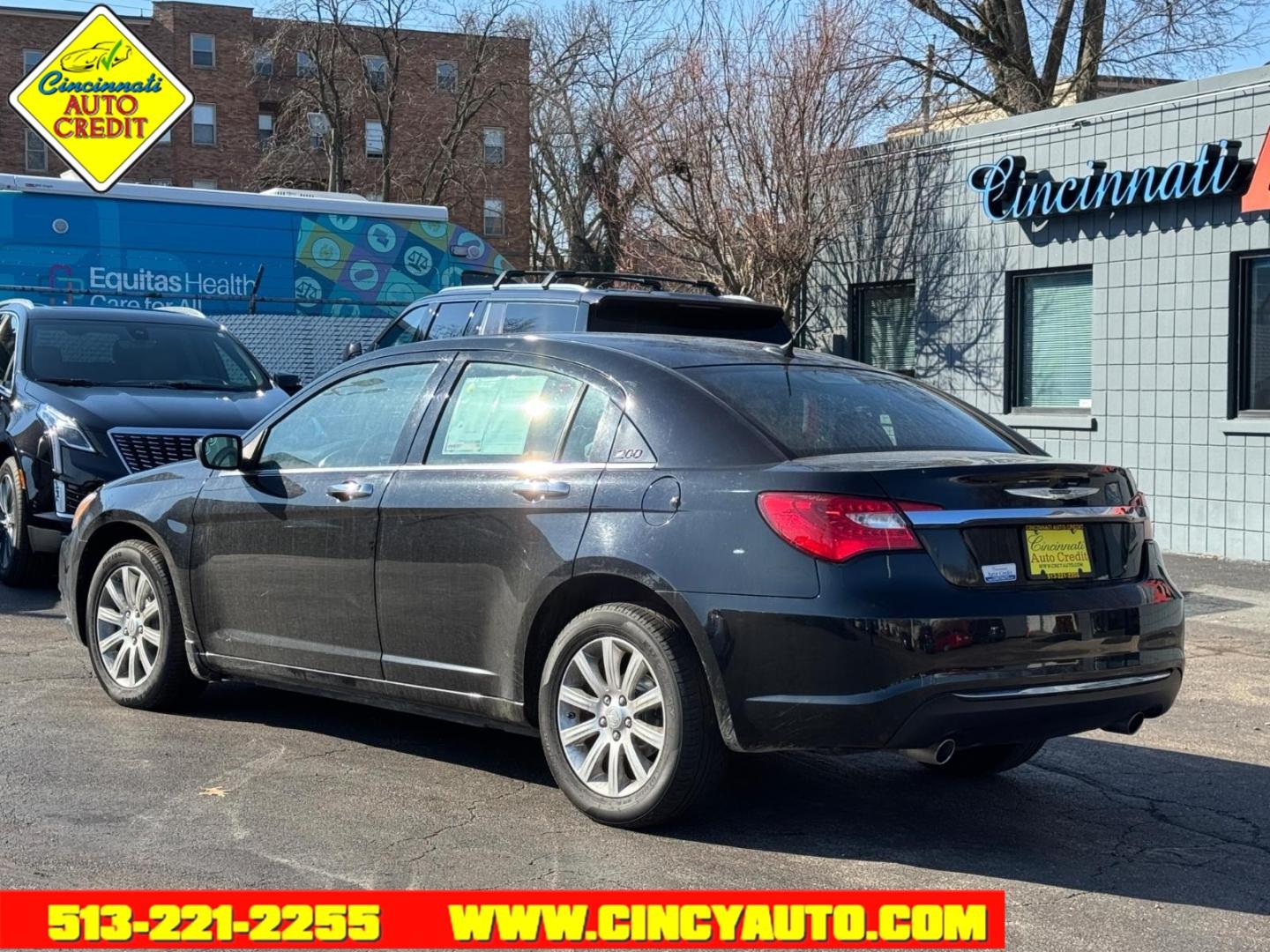 2013 Black Clear Coat Chrysler 200 Limited (1C3CCBCG8DN) with an 3.6L Pentastar 3.6L Flex Fuel V6 283hp 260ft. lbs. Sequential Multiport Fuel Injection engine, 6-Speed Shiftable Automatic transmission, located at 2813 Gilbert Avenue, Cincinnati, OH, 45206, (513) 221-2255, 39.130219, -84.489189 - Photo#2