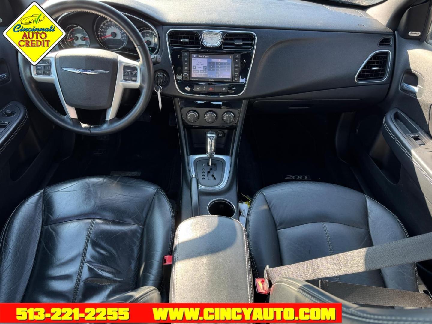 2013 Black Clear Coat Chrysler 200 Limited (1C3CCBCG8DN) with an 3.6L Pentastar 3.6L Flex Fuel V6 283hp 260ft. lbs. Sequential Multiport Fuel Injection engine, 6-Speed Shiftable Automatic transmission, located at 2813 Gilbert Avenue, Cincinnati, OH, 45206, (513) 221-2255, 39.130219, -84.489189 - Photo#3