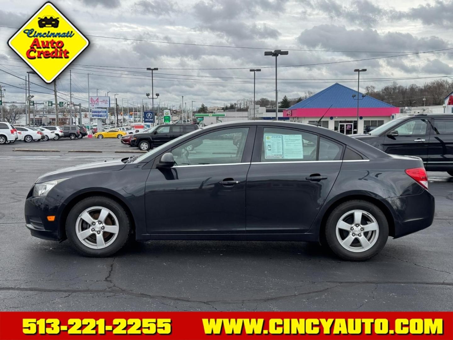 2014 Black Granite Metallic Chevrolet Cruze 1LT Auto (1G1PC5SB2E7) with an 1.4L Ecotec 1.4L Turbo I4 138hp 148ft. lbs. Sequential Multiport Fuel Injection engine, 6-Speed Shiftable Automatic transmission, located at 5489 Dixie Highway, Fairfield, OH, 45014, (513) 221-2255, 39.333084, -84.523834 - Photo#1