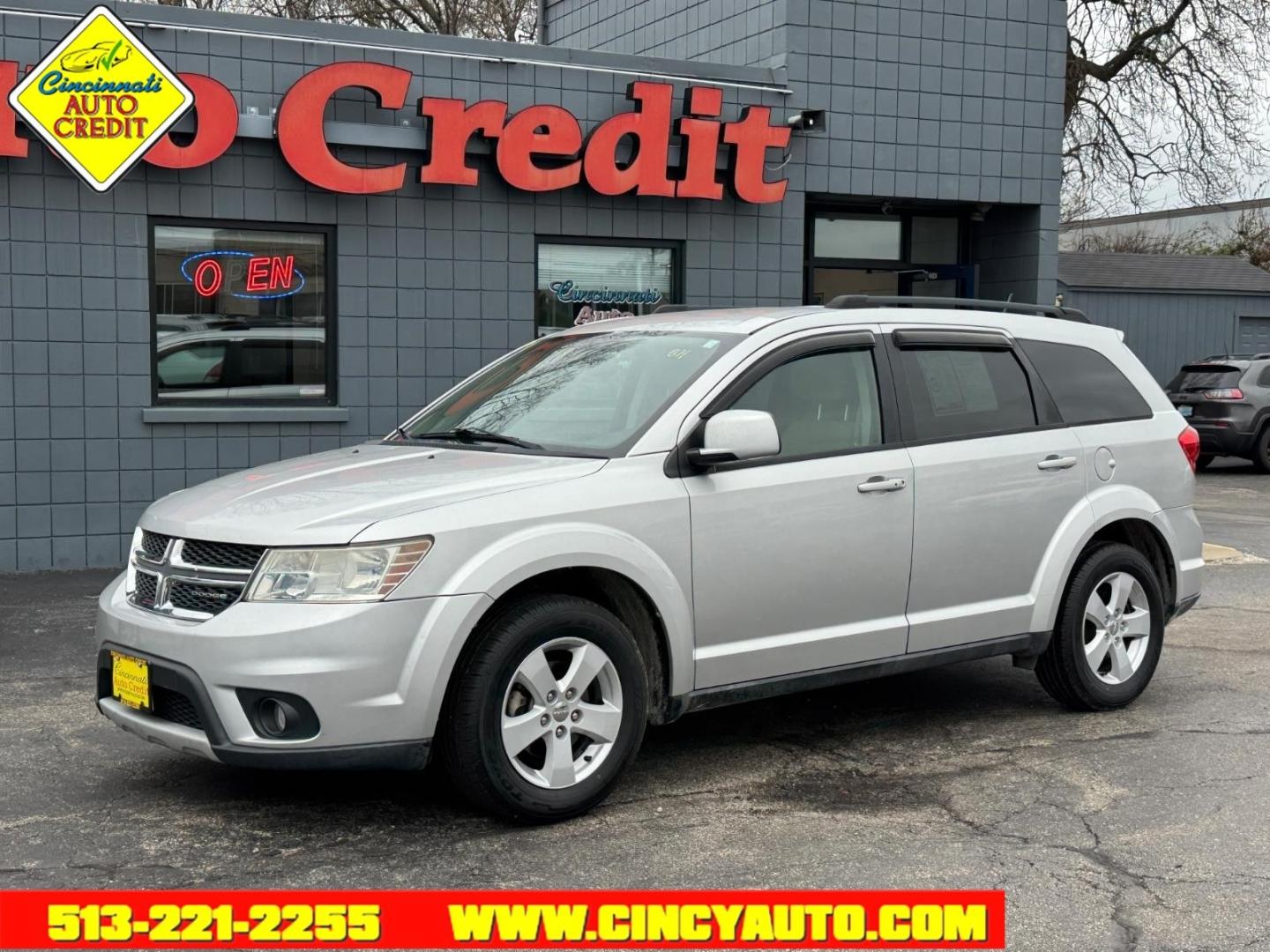 2012 Bright Silver Metallic Clear Coat Dodge Journey SXT (3C4PDCBG5CT) with an 3.6L Pentastar 3.6L Flex Fuel V6 283hp 260ft. lbs. Sequential Multiport Fuel Injection engine, 6-Speed Shiftable Automatic transmission, located at 2813 Gilbert Avenue, Cincinnati, OH, 45206, (513) 221-2255, 39.130219, -84.489189 - Photo#0