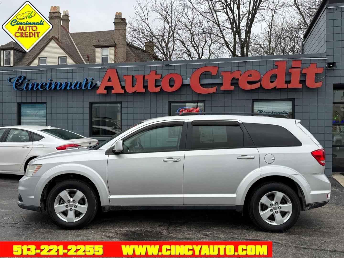 2012 Bright Silver Metallic Clear Coat Dodge Journey SXT (3C4PDCBG5CT) with an 3.6L Pentastar 3.6L Flex Fuel V6 283hp 260ft. lbs. Sequential Multiport Fuel Injection engine, 6-Speed Shiftable Automatic transmission, located at 2813 Gilbert Avenue, Cincinnati, OH, 45206, (513) 221-2255, 39.130219, -84.489189 - Photo#1