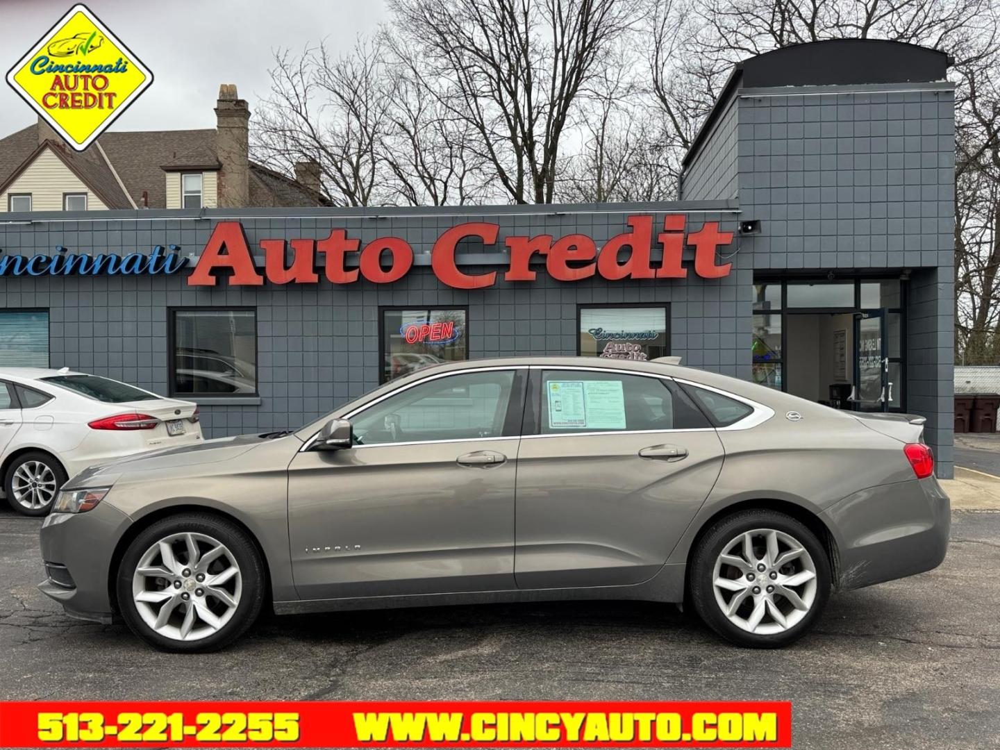 2017 Pepperdust Metallic Chevrolet Impala LT (2G1105S3XH9) with an 3.6L 3.6L Flex Fuel V6 305hp 264ft. lbs. Direct Injection engine, 6-Speed Shiftable Automatic w/Overdrive transmission, located at 2813 Gilbert Avenue, Cincinnati, OH, 45206, (513) 221-2255, 39.130219, -84.489189 - Photo#1