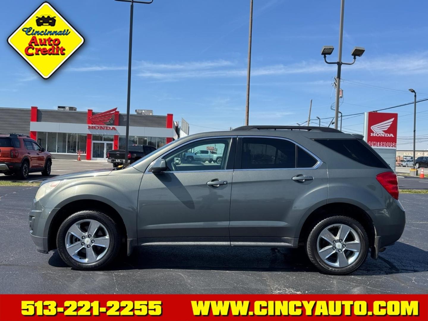 2013 Steel Green Metallic Chevrolet Equinox LT (2GNALDEK8D6) with an 2.4L 2.4L I4 182hp 172ft. lbs. Direct Injection engine, 6-Speed Shiftable Automatic transmission, located at 5489 Dixie Highway, Fairfield, OH, 45014, (513) 221-2255, 39.333084, -84.523834 - Photo#1
