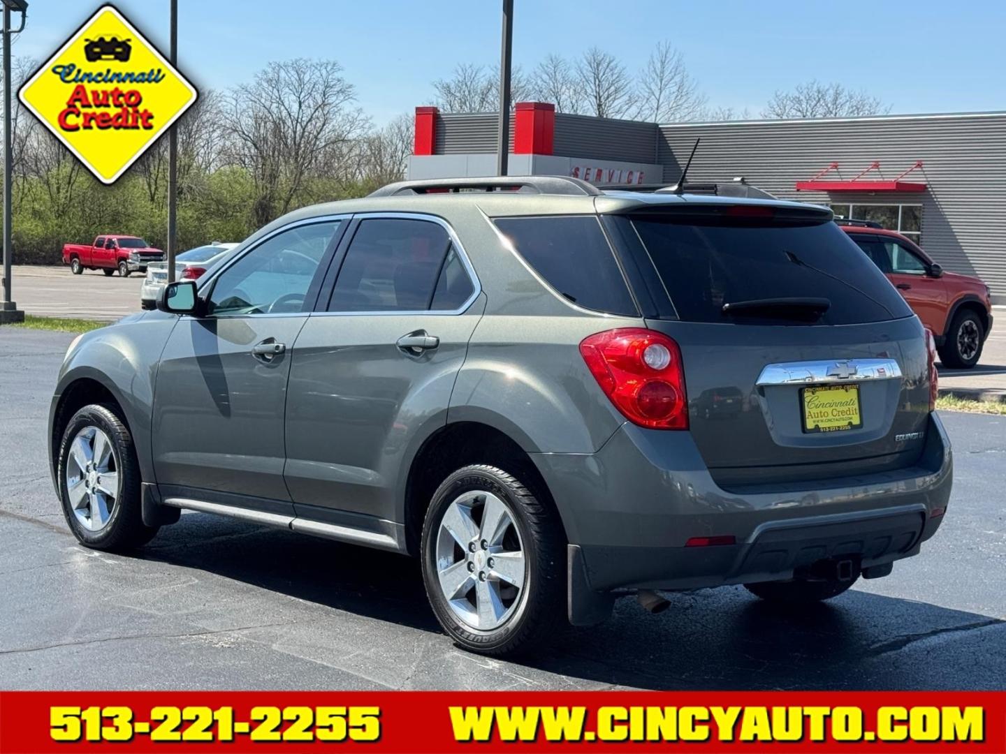 2013 Steel Green Metallic Chevrolet Equinox LT (2GNALDEK8D6) with an 2.4L 2.4L I4 182hp 172ft. lbs. Direct Injection engine, 6-Speed Shiftable Automatic transmission, located at 5489 Dixie Highway, Fairfield, OH, 45014, (513) 221-2255, 39.333084, -84.523834 - Photo#2