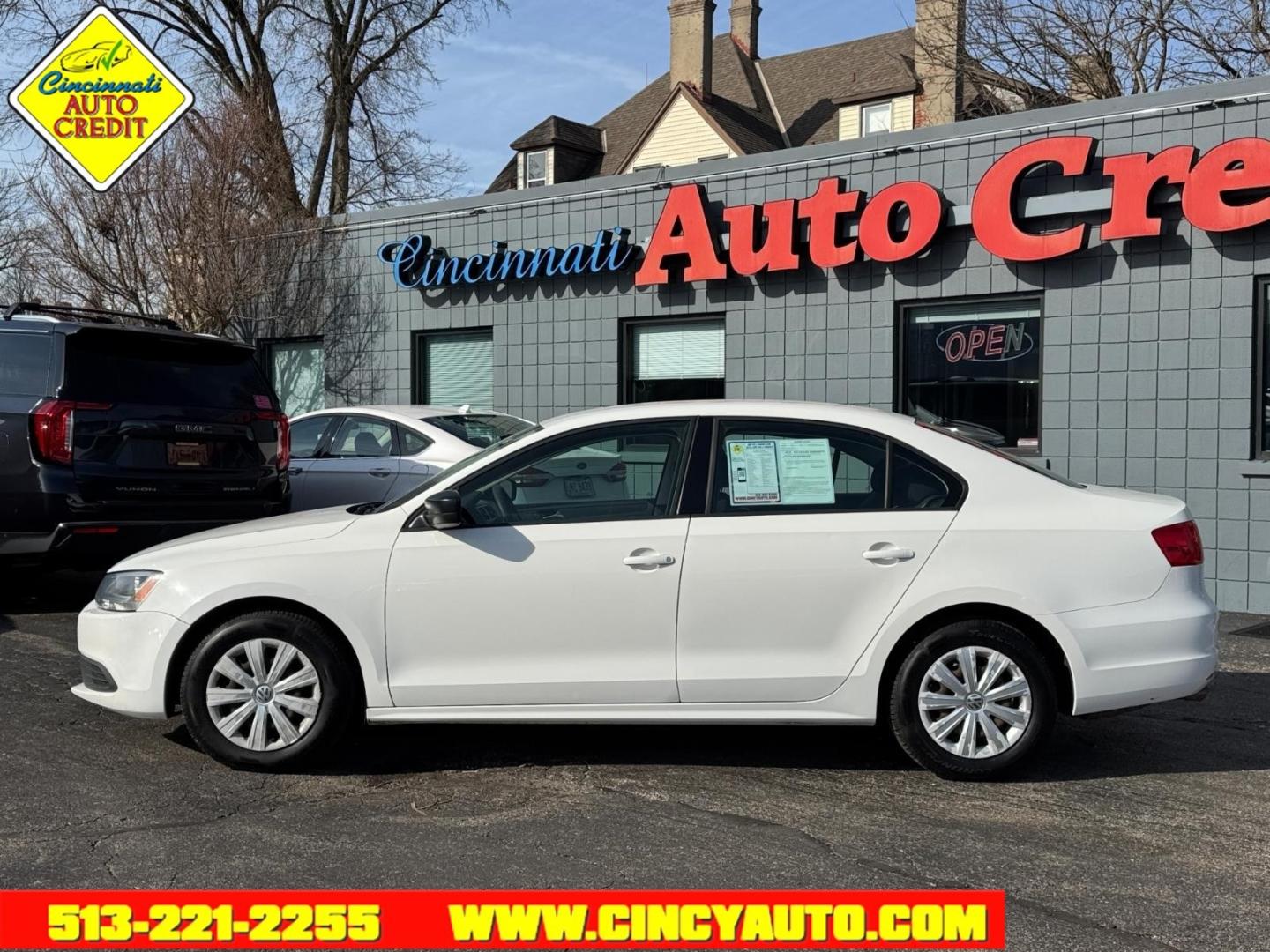 2013 Candy White Volkswagen Jetta Base (3VW2K7AJ3DM) with an 2.0L 2.0L I4 115hp 125ft. lbs. Fuel Injected engine, 6-Speed Shiftable Automatic transmission, located at 2813 Gilbert Avenue, Cincinnati, OH, 45206, (513) 221-2255, 39.130219, -84.489189 - Photo#1