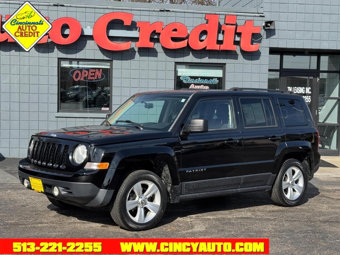 2014 Black Clear Coat Jeep Patriot Latitude (1C4NJPFB0ED) with an 2.4L 2.4L I4 172hp 165ft. lbs. Sequential Multiport Fuel Injection engine, 6-Speed Shiftable Automatic transmission, located at 2813 Gilbert Avenue, Cincinnati, OH, 45206, (513) 221-2255, 39.130219, -84.489189 - Photo#0