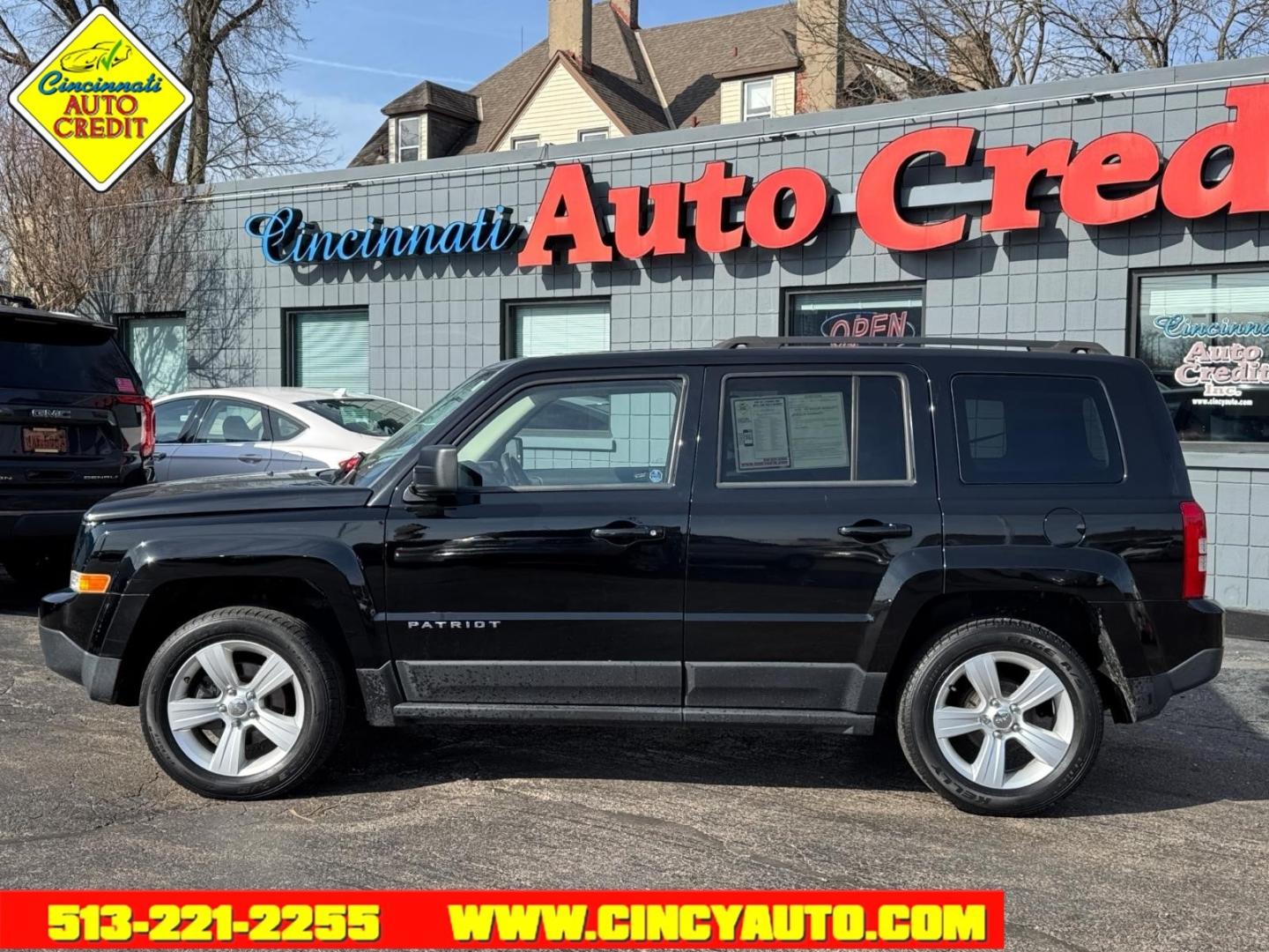 2014 Black Clear Coat Jeep Patriot Latitude (1C4NJPFB0ED) with an 2.4L 2.4L I4 172hp 165ft. lbs. Sequential Multiport Fuel Injection engine, 6-Speed Shiftable Automatic transmission, located at 2813 Gilbert Avenue, Cincinnati, OH, 45206, (513) 221-2255, 39.130219, -84.489189 - Photo#1