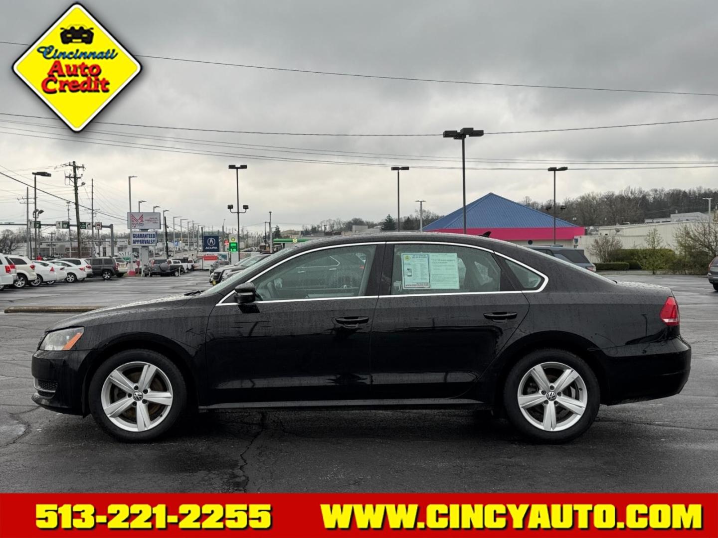 2013 Black Volkswagen Passat SE (1VWBH7A3XDC) with an 2.5L 2.5L I5 170hp 177ft. lbs. Sequential Multiport Fuel Injection engine, 6-Speed Shiftable Automatic transmission, located at 5489 Dixie Highway, Fairfield, OH, 45014, (513) 221-2255, 39.333084, -84.523834 - Photo#1