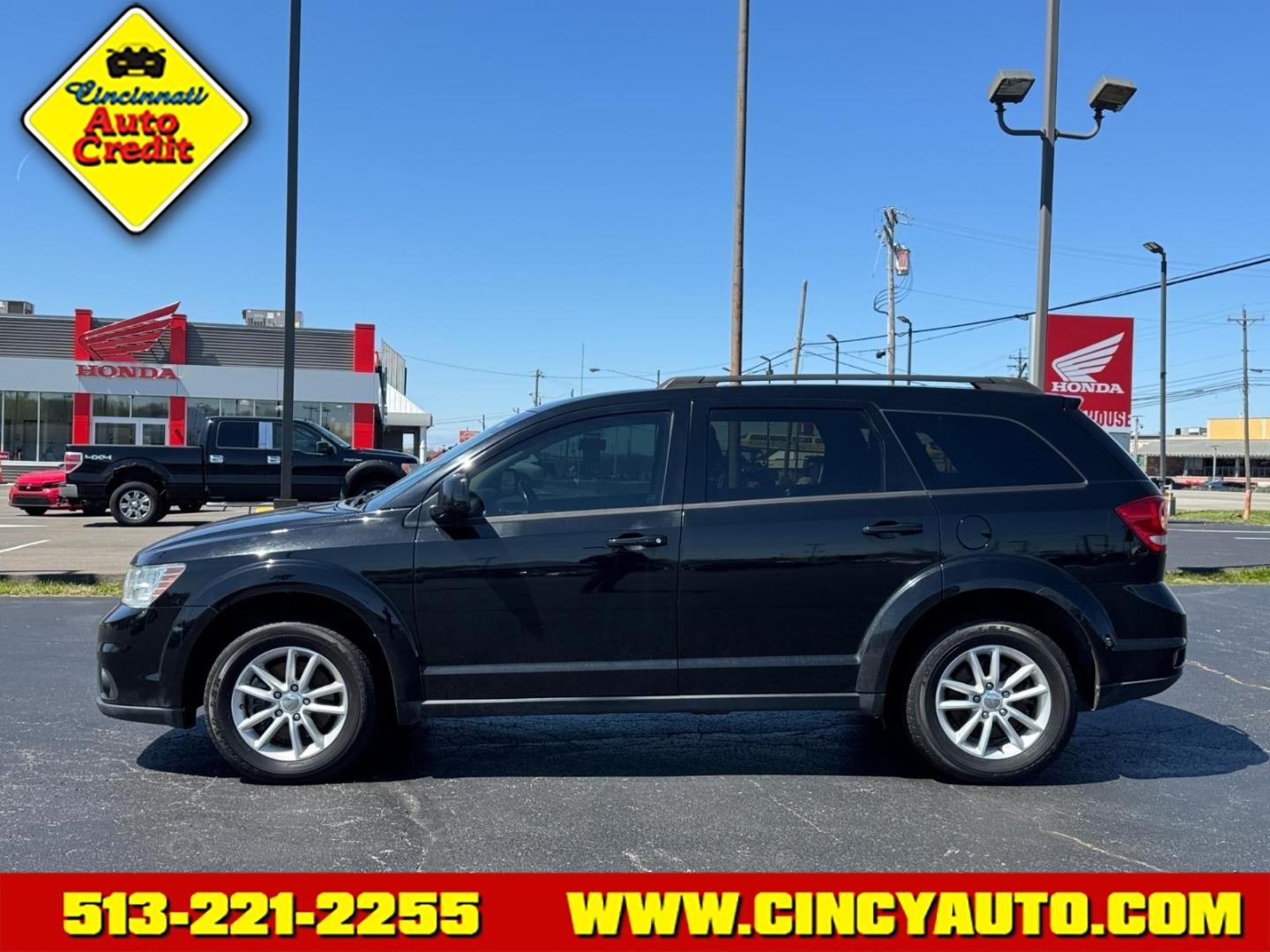 2016 Pitch Black Clear Coat Px8 Dodge Journey SXT (3C4PDCBGXGT) with an 3.6L Pentastar 3.6L Flex Fuel V6 283hp 260ft. lbs. Sequential Multiport Fuel Injection engine, 6-Speed Shiftable Automatic transmission, located at 5489 Dixie Highway, Fairfield, OH, 45014, (513) 221-2255, 39.333084, -84.523834 - Photo#1