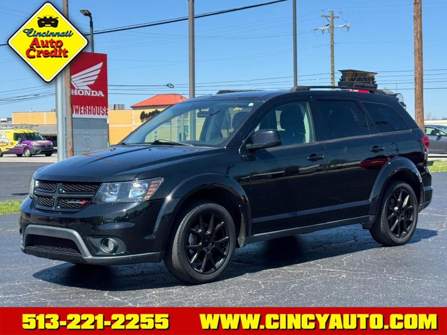 2017 Pitch Black Clear Coat Px8 Dodge Journey SXT (3C4PDCBB5HT) with an 2.4L 2.4L I4 173hp 166ft. lbs. Sequential Multiport Fuel Injection engine, 4-Speed Shiftable Automatic transmission, located at 5489 Dixie Highway, Fairfield, OH, 45014, (513) 221-2255, 39.333084, -84.523834 - Photo#0