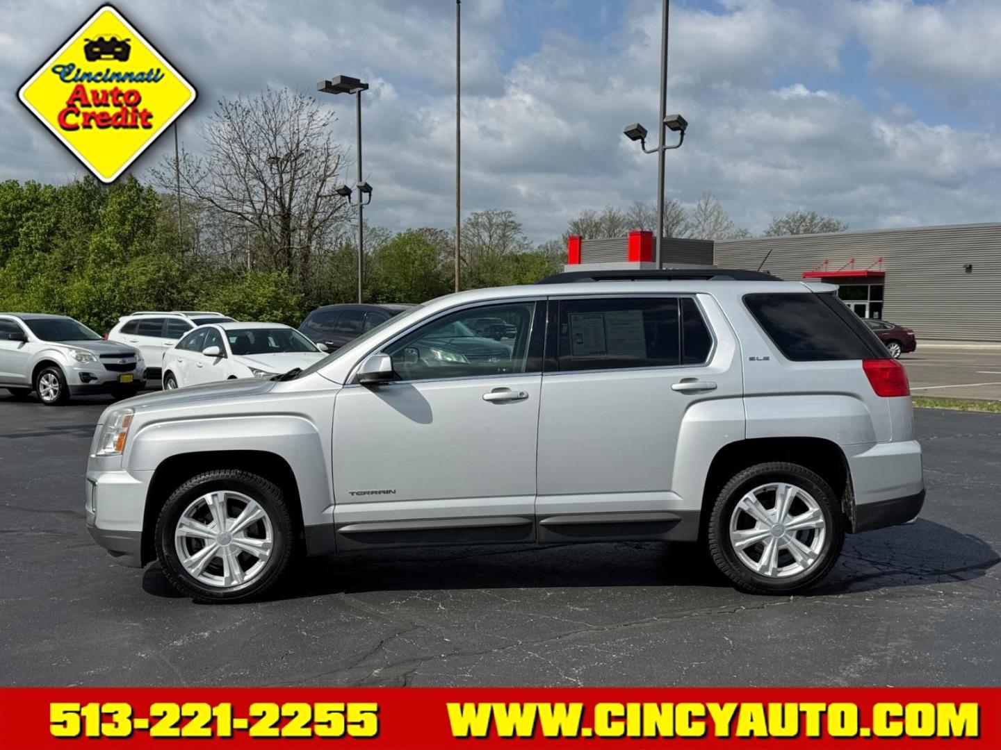 2017 Quicksilver Metallic Gan GMC Terrain SLE-2 (2GKALNEK4H6) with an 2.4L Ecotec 2.4L I4 182hp 172ft. lbs. Direct Injection engine, 6-Speed Shiftable Automatic transmission, located at 5489 Dixie Highway, Fairfield, OH, 45014, (513) 221-2255, 39.333084, -84.523834 - Photo#1