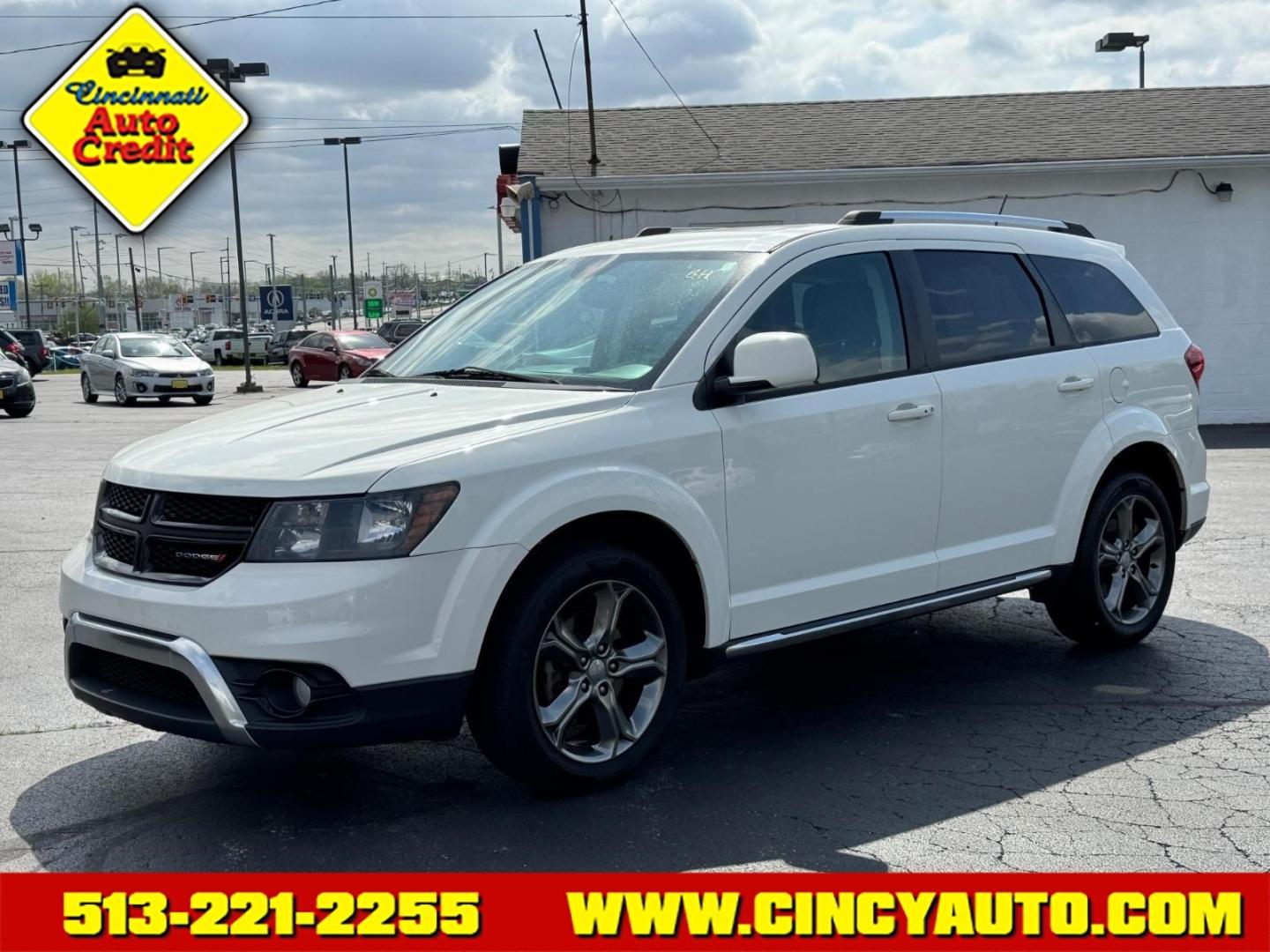 2016 Pearl White Tri-Coat Pwh Dodge Journey Crossroad (3C4PDCGB7GT) with an 2.4L 2.4L I4 173hp 166ft. lbs. Sequential Multiport Fuel Injection engine, 4-Speed Shiftable Automatic transmission, located at 5489 Dixie Highway, Fairfield, OH, 45014, (513) 221-2255, 39.333084, -84.523834 - Photo#0