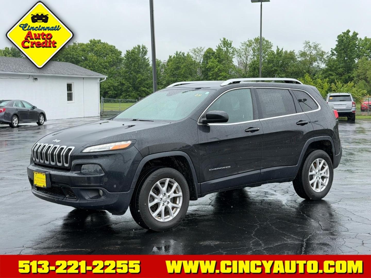 2014 Brilliant Black Crystal Pearl Coat Pxr Jeep Cherokee Latitude (1C4PJMCBXEW) with an 2.4L 2.4L I4 180hp 171ft. lbs. Sequential Multiport Fuel Injection engine, 9-Speed Shiftable Automatic transmission, located at 5489 Dixie Highway, Fairfield, OH, 45014, (513) 221-2255, 39.333084, -84.523834 - Photo#0