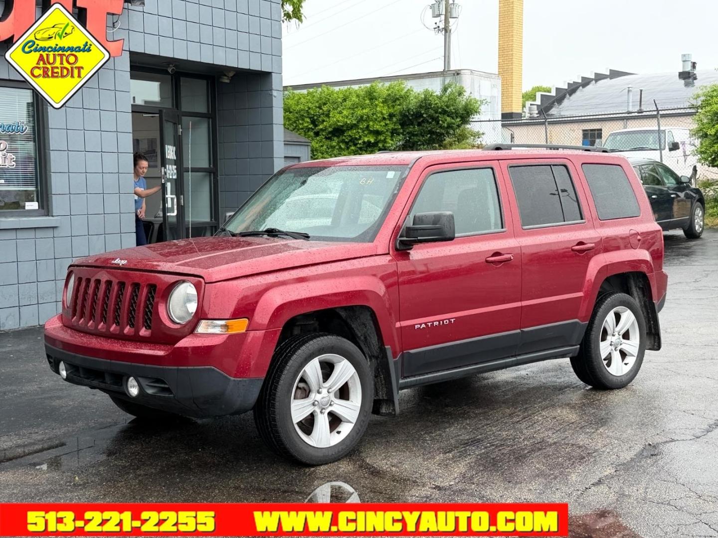 2013 Deep Cherry Red Crystal Pearl Coat Prp Jeep Patriot Latitude (1C4NJRFB1DD) with an 2.4L 2.4L I4 172hp 165ft. lbs. Sequential Multiport Fuel Injection engine, CVT transmission, located at 2813 Gilbert Avenue, Cincinnati, OH, 45206, (513) 221-2255, 39.130219, -84.489189 - Photo#0