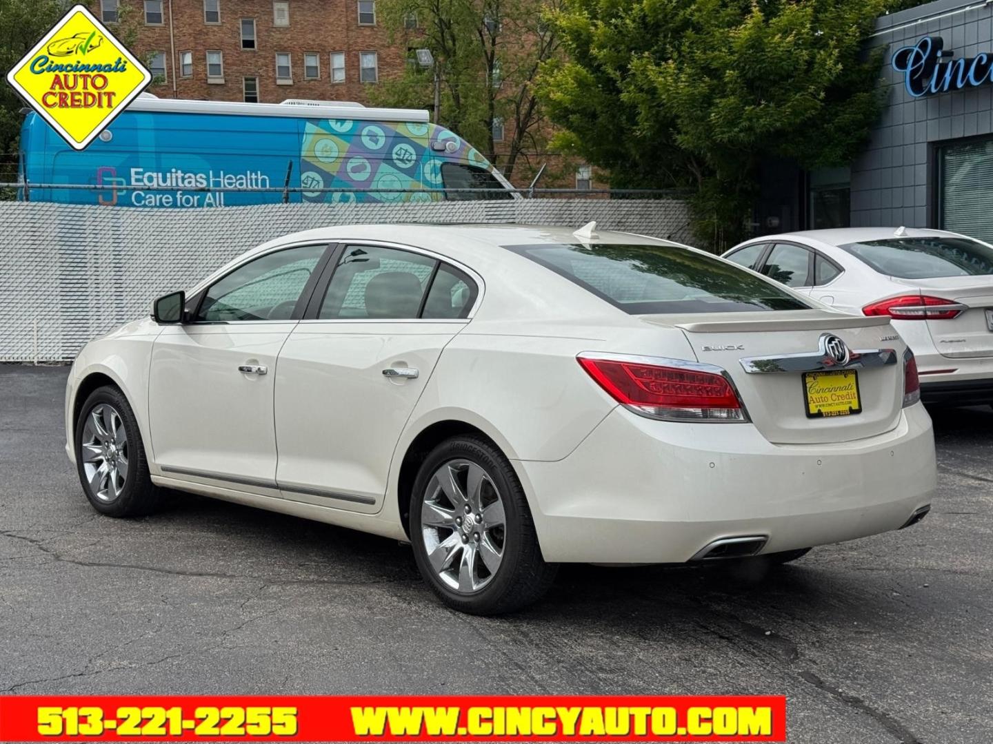 2012 White Diamond Tricoat Gbn Buick LaCrosse Premium 3 (1G4GH5G35CF) with an 3.6L 3.6L Flex Fuel V6 303hp 264ft. lbs. Fuel Injected engine, 6-Speed Shiftable Automatic transmission, located at 2813 Gilbert Avenue, Cincinnati, OH, 45206, (513) 221-2255, 39.130219, -84.489189 - Photo#2