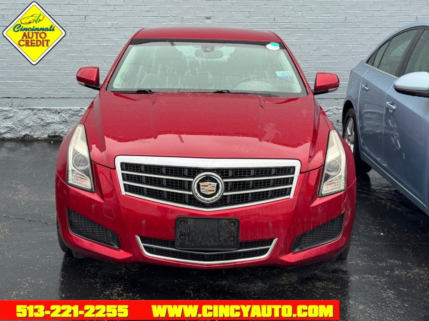 2013 Crystal Red Tintcoat Cadillac ATS 2.0T Luxury (1G6AH5RX2D0) with an 2.0L Turbo I4 272hp 260ft. lbs. Fuel Injected engine, 6-Speed Shiftable Automatic transmission, located at 2813 Gilbert Avenue, Cincinnati, OH, 45206, (513) 221-2255, 39.130219, -84.489189 - Photo#1