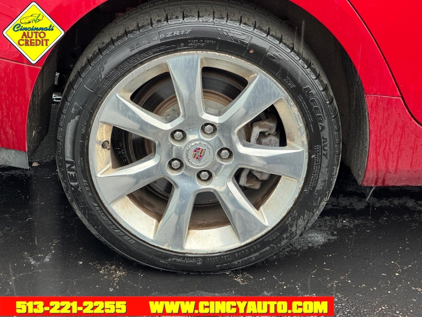 2013 Crystal Red Tintcoat Cadillac ATS 2.0T Luxury (1G6AH5RX2D0) with an 2.0L Turbo I4 272hp 260ft. lbs. Fuel Injected engine, 6-Speed Shiftable Automatic transmission, located at 2813 Gilbert Avenue, Cincinnati, OH, 45206, (513) 221-2255, 39.130219, -84.489189 - Photo#2