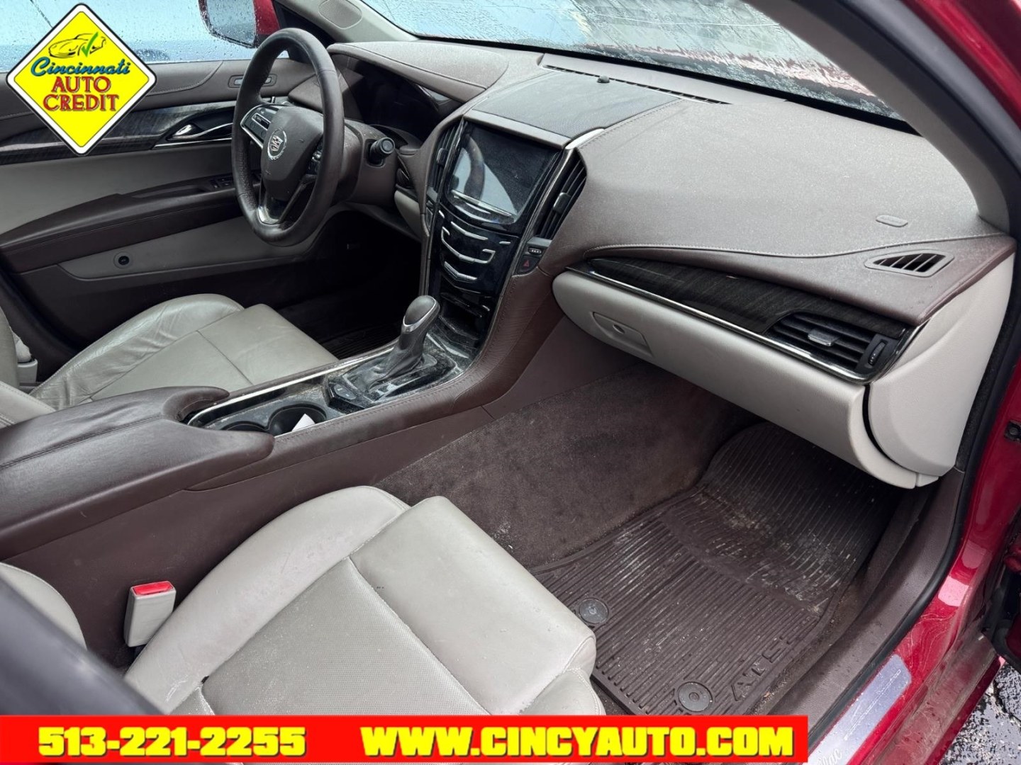 2013 Crystal Red Tintcoat Cadillac ATS 2.0T Luxury (1G6AH5RX2D0) with an 2.0L Turbo I4 272hp 260ft. lbs. Fuel Injected engine, 6-Speed Shiftable Automatic transmission, located at 2813 Gilbert Avenue, Cincinnati, OH, 45206, (513) 221-2255, 39.130219, -84.489189 - Photo#3