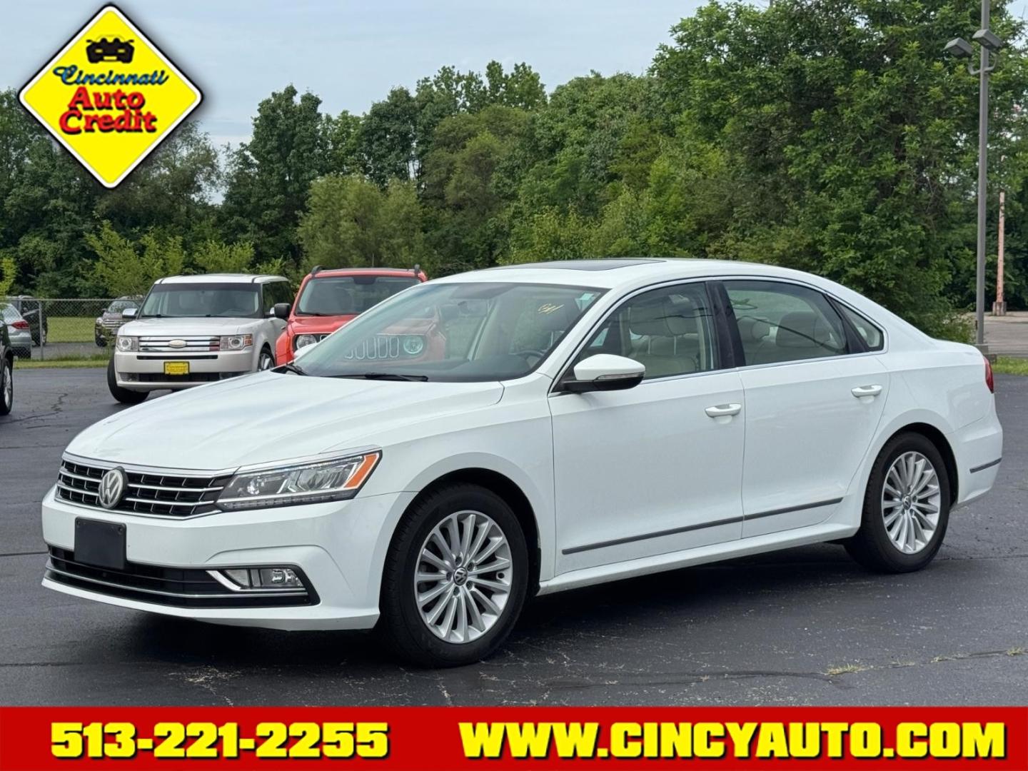 2016 Pure White 0q0q Volkswagen Passat 1.8T SE (1VWBT7A33GC) with an 1.8L 1.8L Turbo I4 170hp 184ft. lbs. PZEV Direct Injection engine, 6-speed Automatic with Tiptronic transmission, located at 5489 Dixie Highway, Fairfield, OH, 45014, (513) 221-2255, 39.333084, -84.523834- Photo#0