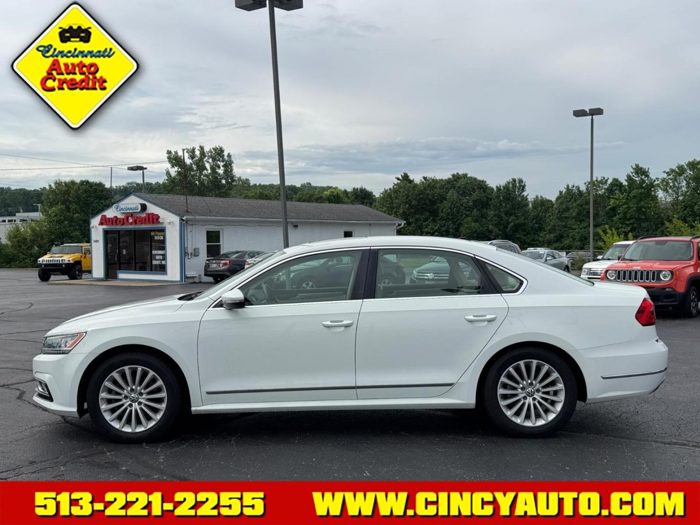 2016 Pure White 0q0q Volkswagen Passat 1.8T SE (1VWBT7A33GC) with an 1.8L 1.8L Turbo I4 170hp 184ft. lbs. PZEV Direct Injection engine, 6-speed Automatic with Tiptronic transmission, located at 5489 Dixie Highway, Fairfield, OH, 45014, (513) 221-2255, 39.333084, -84.523834- Photo#1
