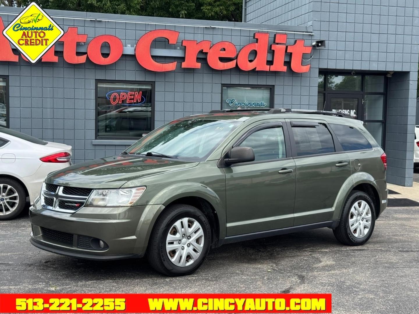 2019 Olive Green Pearl Coat Pfp Dodge Journey SE Value Package (3C4PDCAB8KT) with an 2.4L 2.4L I4 173hp 166ft. lbs. Sequential Multiport Fuel Injection engine, 4-Speed Shiftable Automatic transmission, located at 2813 Gilbert Avenue, Cincinnati, OH, 45206, (513) 221-2255, 39.130219, -84.489189- Photo#0
