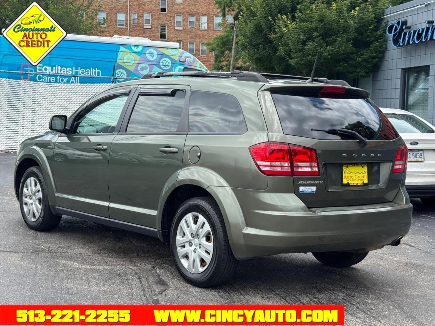 2019 Olive Green Pearl Coat Pfp Dodge Journey SE Value Package (3C4PDCAB8KT) with an 2.4L 2.4L I4 173hp 166ft. lbs. Sequential Multiport Fuel Injection engine, 4-Speed Shiftable Automatic transmission, located at 2813 Gilbert Avenue, Cincinnati, OH, 45206, (513) 221-2255, 39.130219, -84.489189- Photo#2